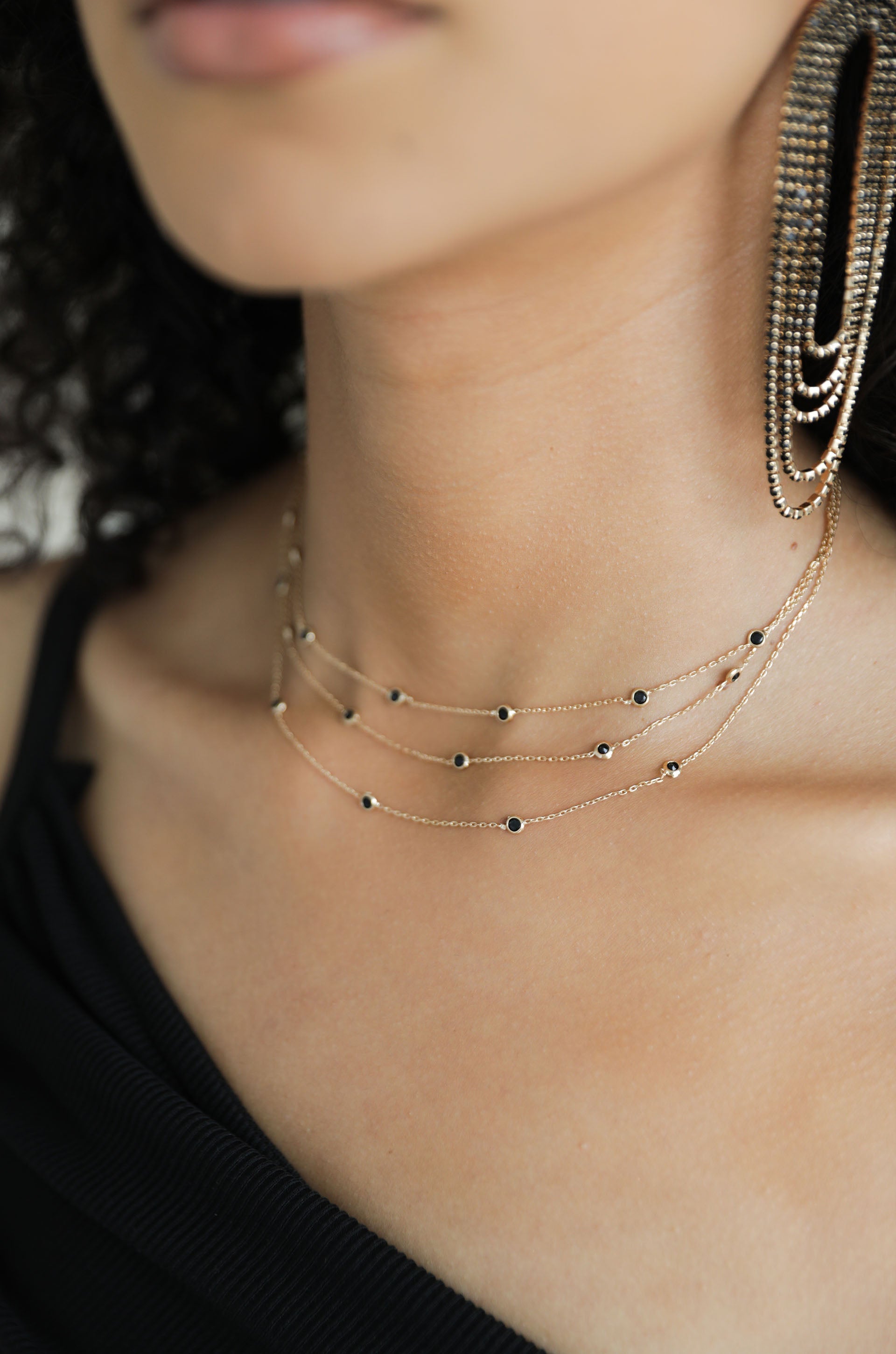 Elegant Crystal Beaded Layered Necklace for Women - Perfect for Parties, Weddings & Everyday Wear