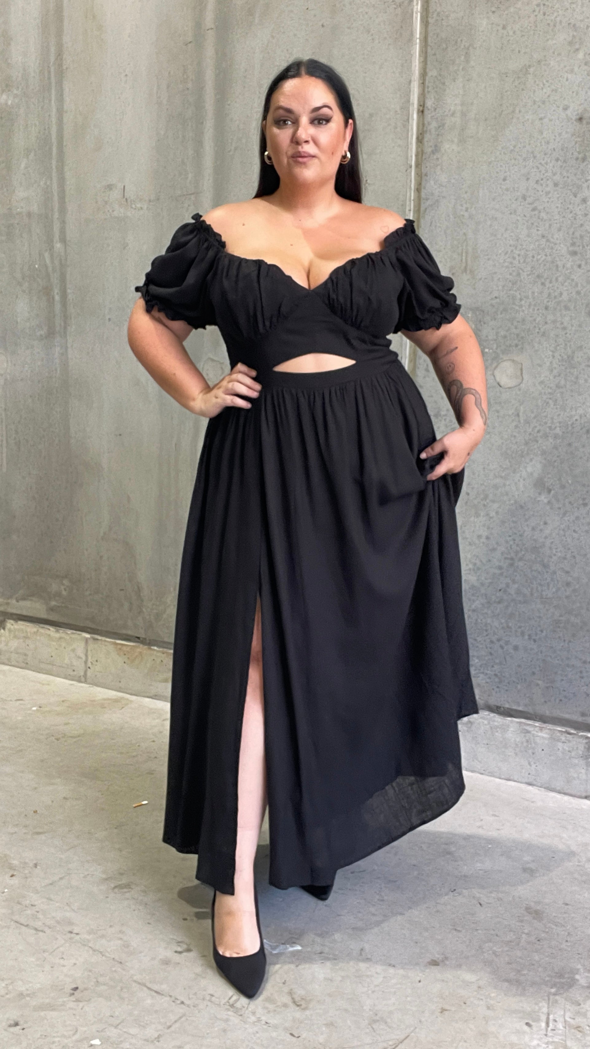 Christina Maxi Dress - Elegant Black Long Dress for Women | Perfect for Weddings, Parties & Summer Outfits