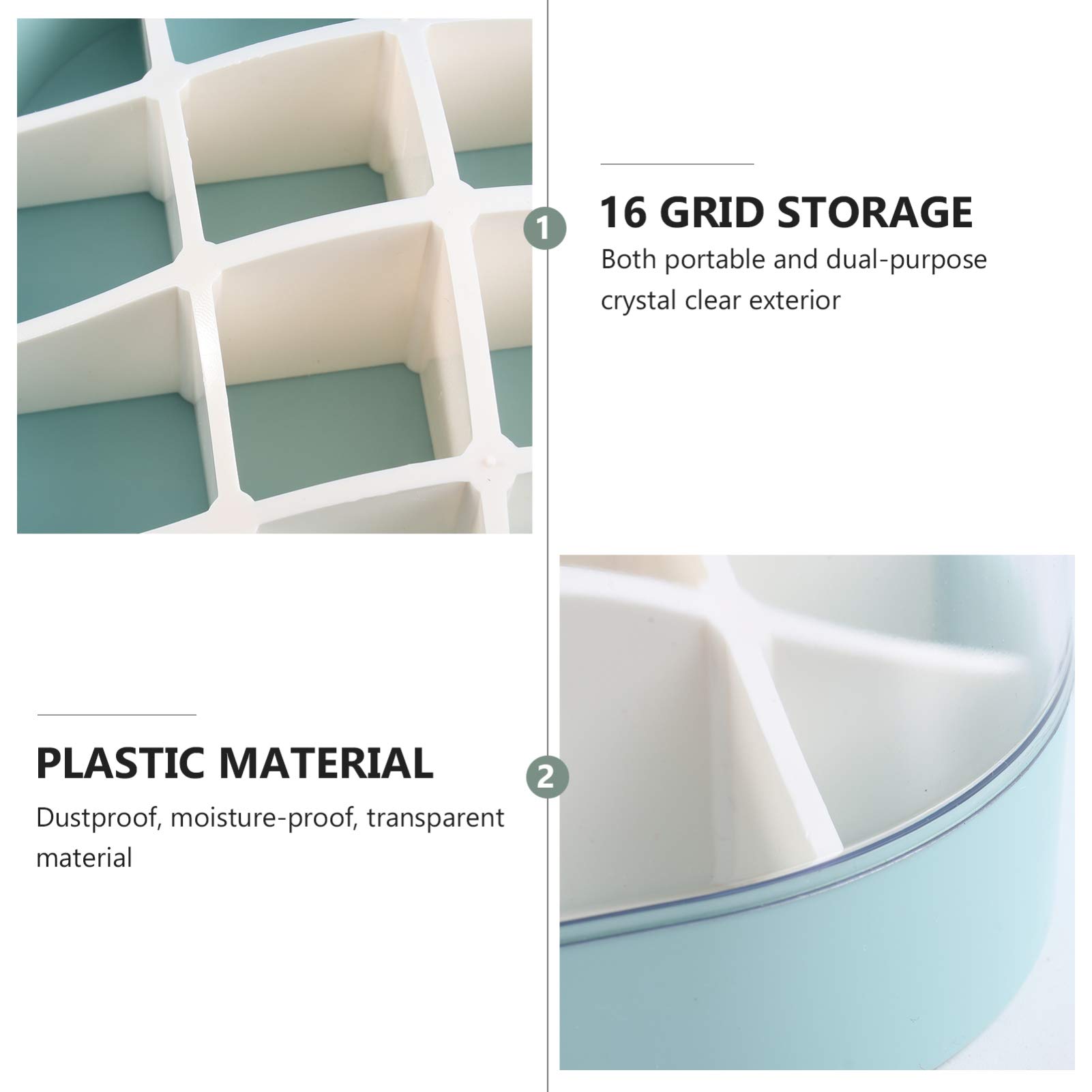 1pc Clear Transparent Lipstick Storage Box - 9 Grid Cosmetic Organizer Case for Makeup, Lipsticks & Cosmetics - Perfect for Vanity, Travel & Bathroom Organization
