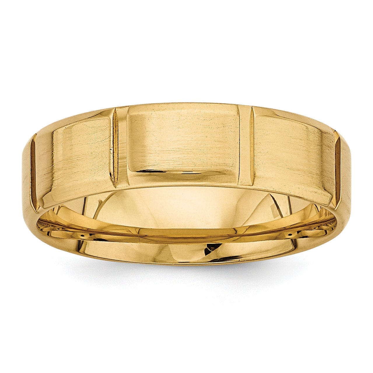 14K Yellow Gold Comfort Fit Wedding Band Ring for Men & Women