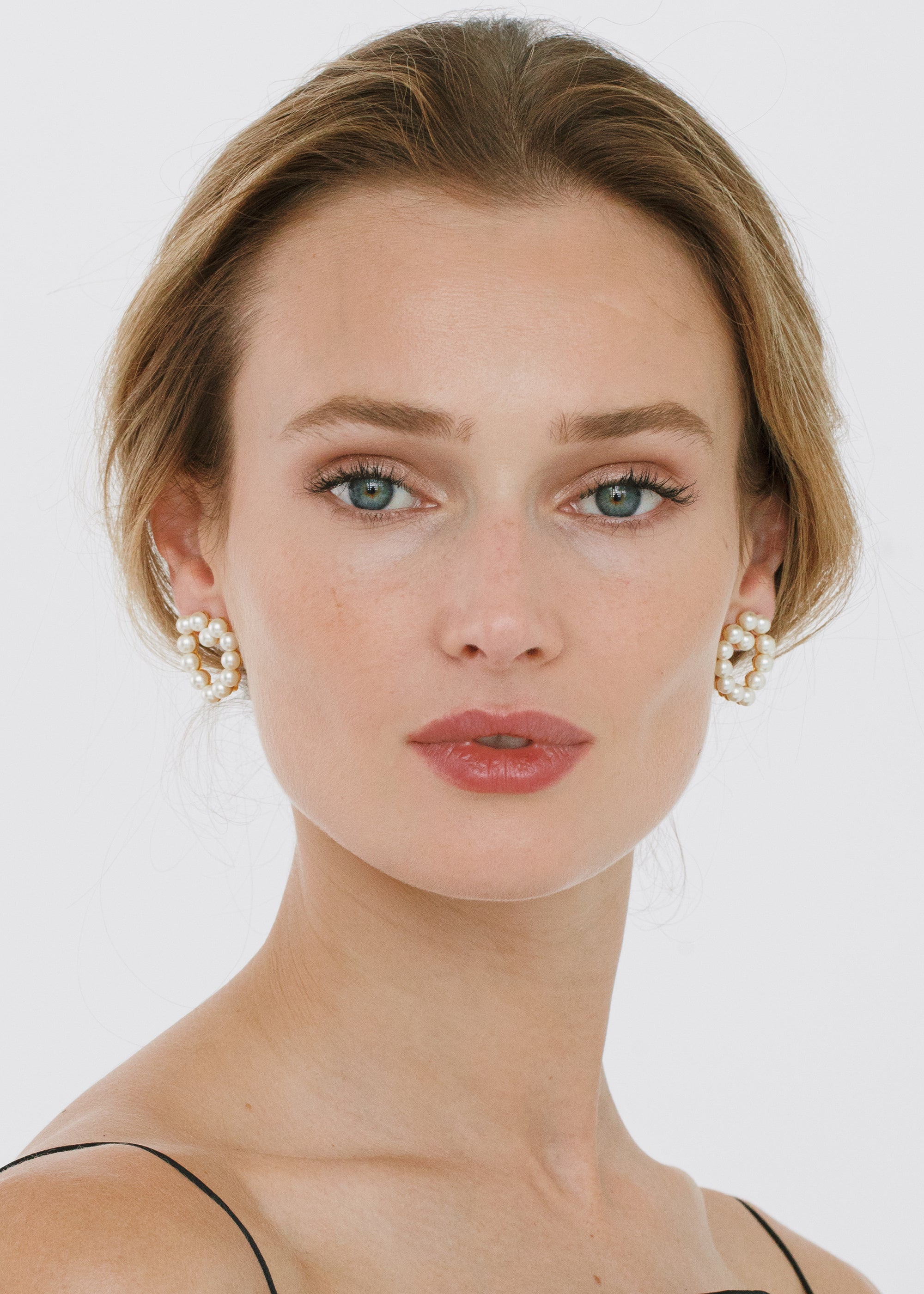 Carly Pearl Earrings for Women - Elegant Pearl Stud Earrings for Everyday Wear, Gift, Wedding & Party