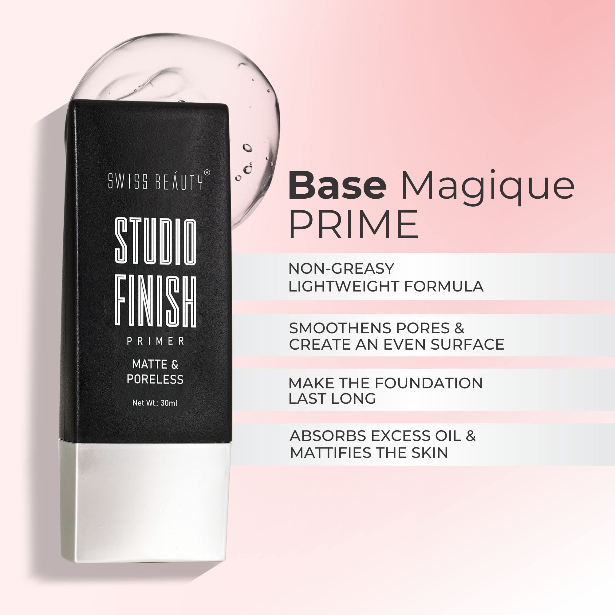 Swiss Beauty Makeup Primer - 30ml Face Primer for Flawless Makeup Application | Perfect for Daily Use, Special Occasions & Professional Makeup