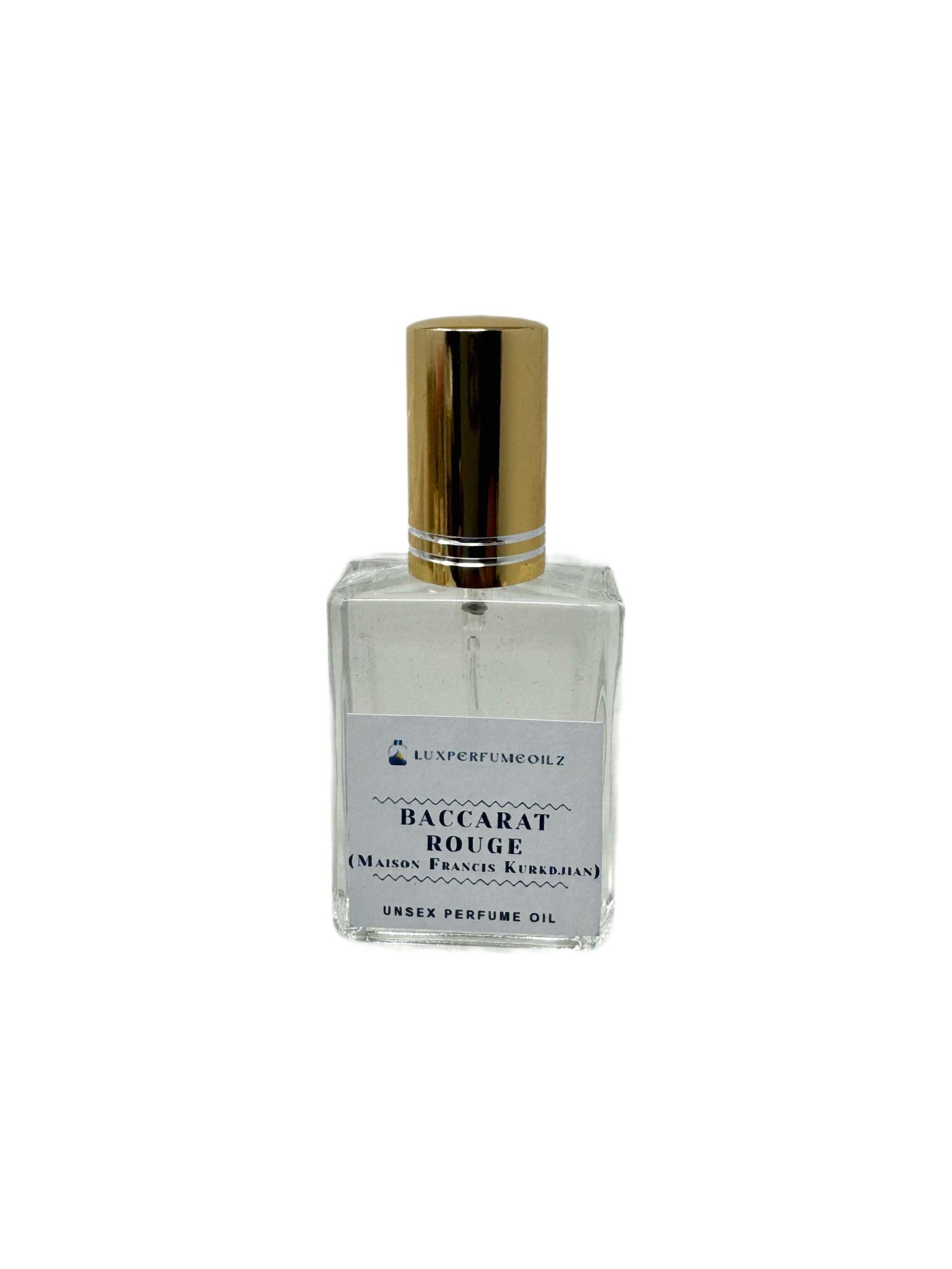 Baccarat R Unisex Perfume Oil - Jasmine & Saffron Fragrance, 0.5 Oz (15ml) Spray Bottle, Long-Lasting Concentrated Scent for Daily Wear, Date Nights & Special Occasions