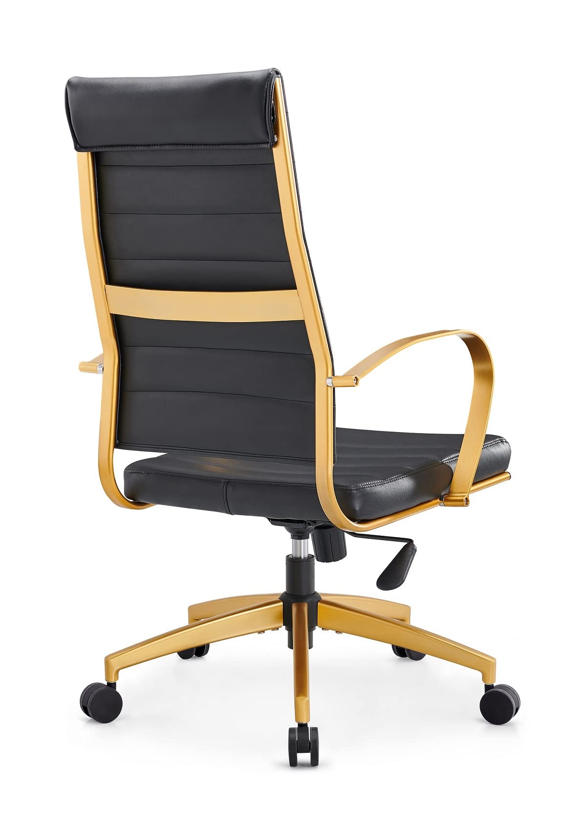 Ergonomic Office Chair - Black & Gold Executive Desk Chair with Lumbar Support for Home & Office Workspace (4020 Gold Black) | Perfect for Long Hours Sitting, Gaming, and Conference Rooms