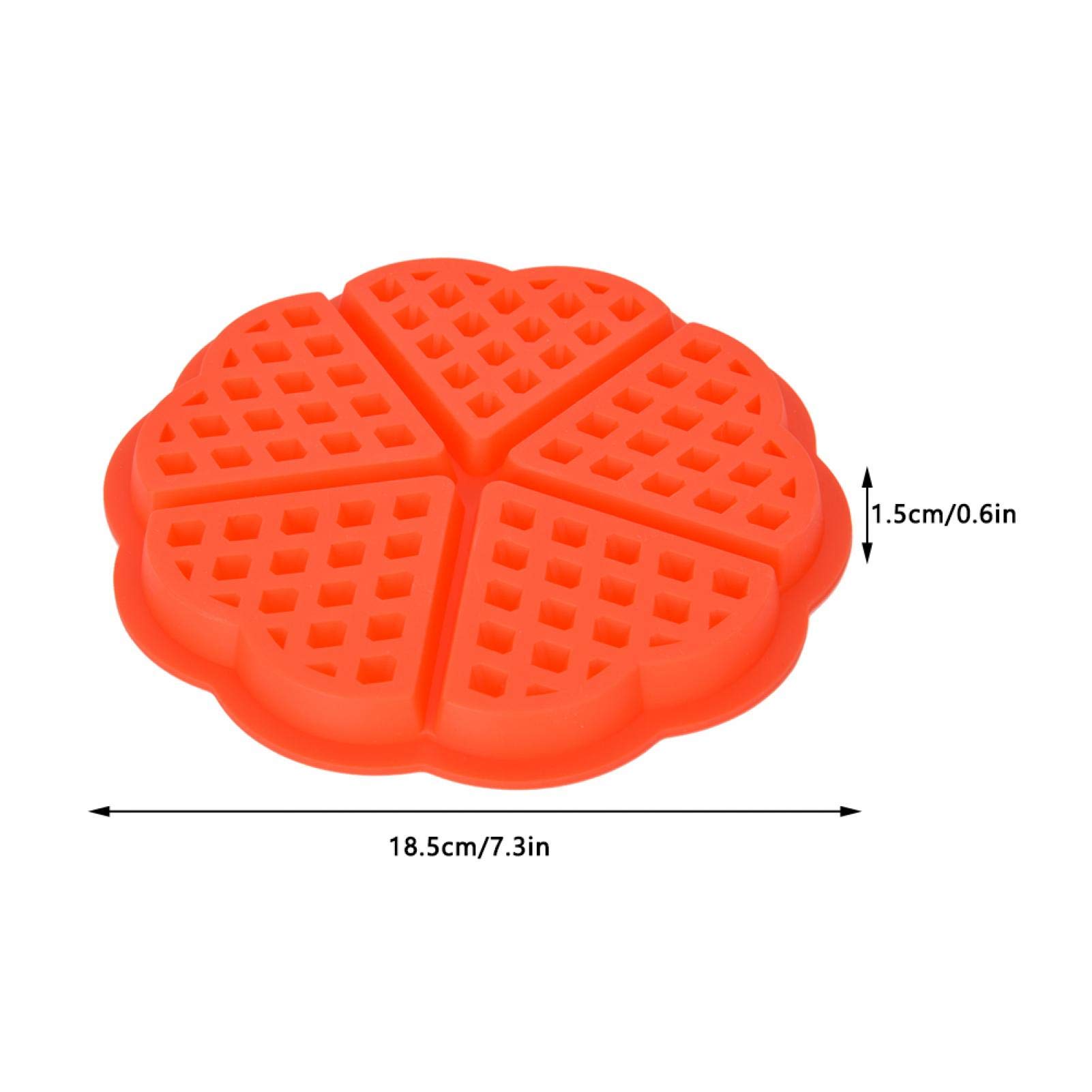 01 Heart-Shaped Silicone Waffle Mold - Non-Stick Mini Chocolate Waffle Maker for Breakfast Baking, Perfect for Muffins, Pancakes & Desserts - Ideal for Home Kitchen, Party Treats & Gift Giving