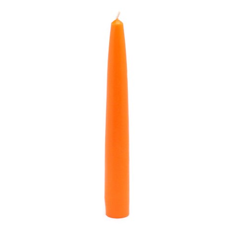 Jeco 6 Inch Orange Taper Candles - Bulk Pack of 144 Candles for Weddings, Parties & Home Decor | Long-Lasting Dripless Candles