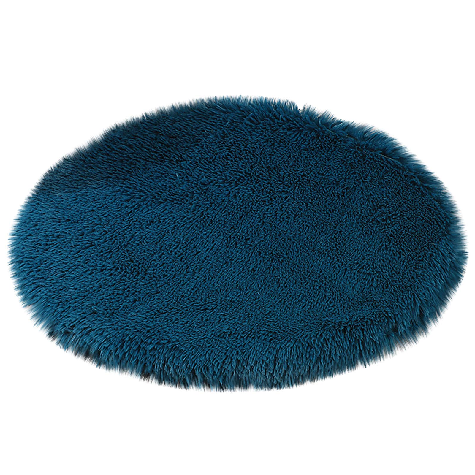 Winter Warm Plush Dog Mat for Small Medium Large Dogs - Soft Kennel Mat with Snow Blinds, Non-Slip Pet Bed (Navy Blue, Medium Size) - Perfect for Cold Weather, Indoor/Outdoor Use in Kennels, Crates & Floors