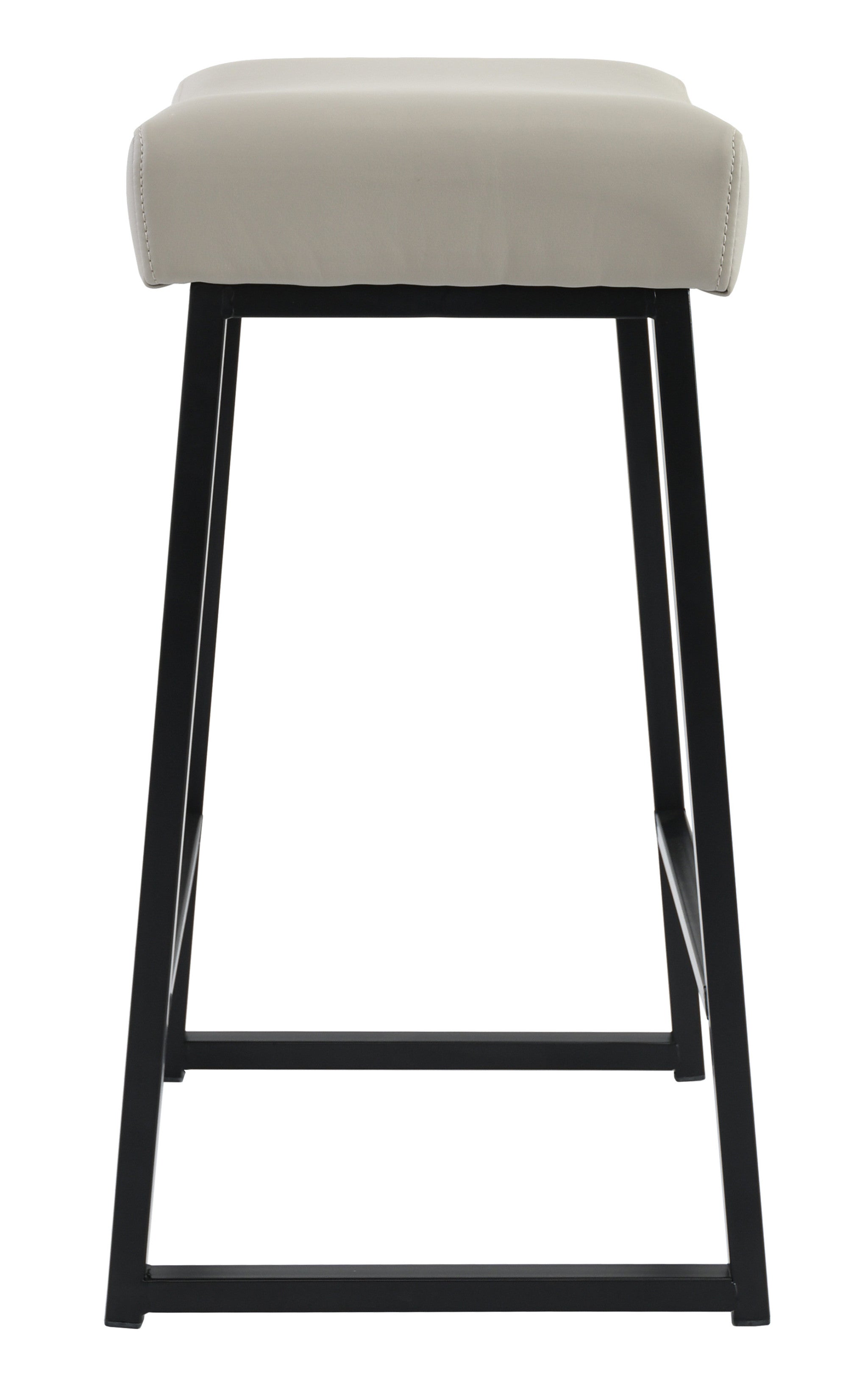 Stylish Gray and Black Backless Bar Stools - Perfect for Kitchen Islands, Breakfast Bars, and Home Decor
