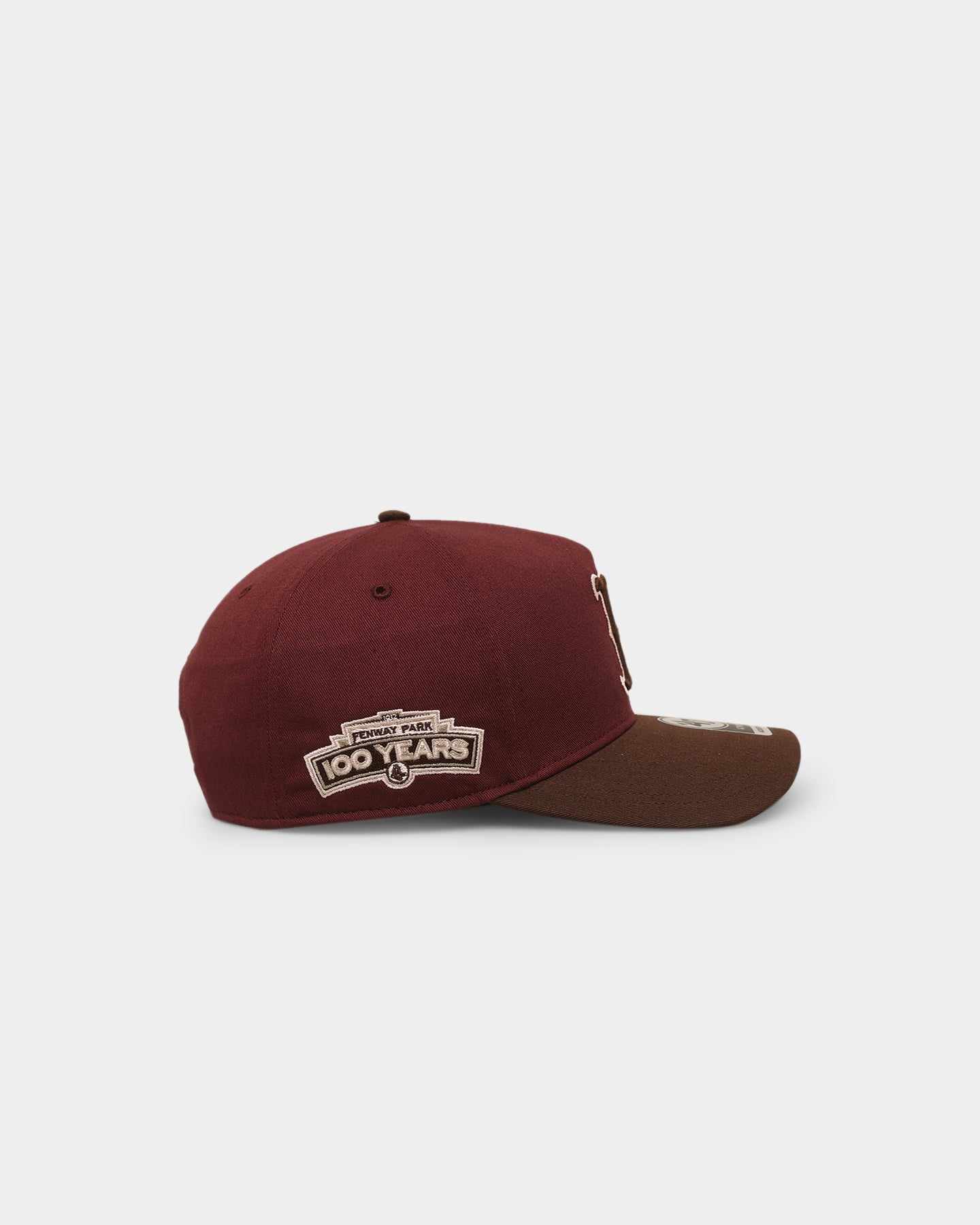 47 Brand Boston Red Sox 'Bacon Me Crazy' MVP DT Snapback Hat - Dark Maroon/Brown Adjustable Baseball Cap for Men & Women - Perfect for Baseball Games, Sports Events & Streetwear Fashion
