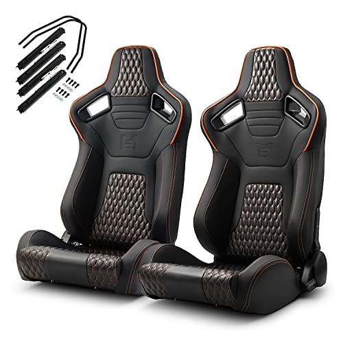 Black with Orange Snake Pattern