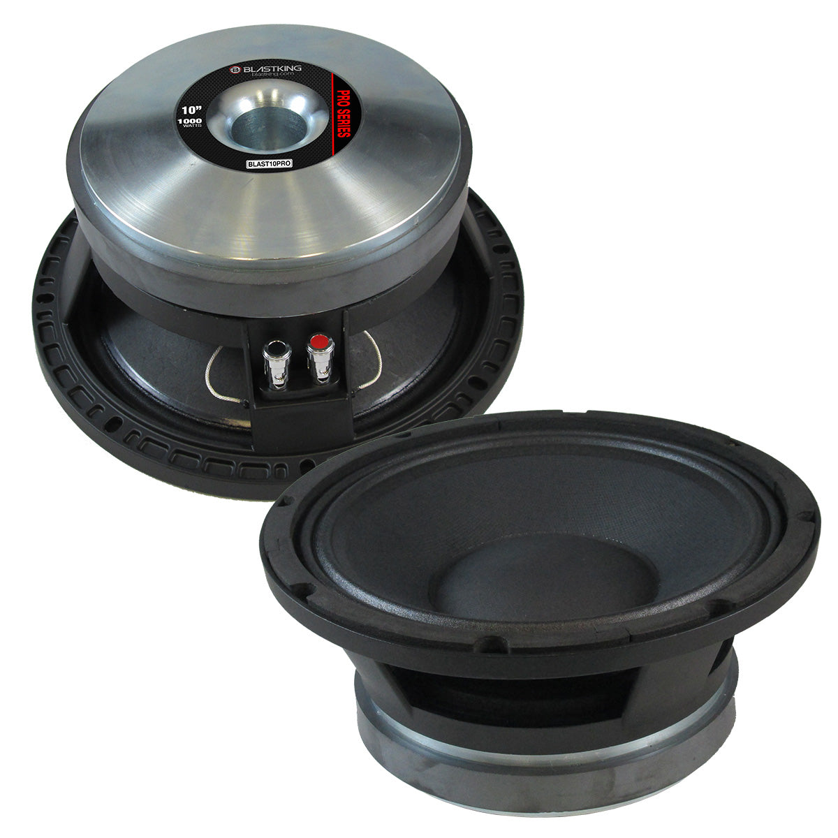 Blastking BLAST10PRO 10 Inch 1000 Watts Professional PA Speaker with Transducer - Perfect for Live Music, DJ Performances, and Outdoor Events