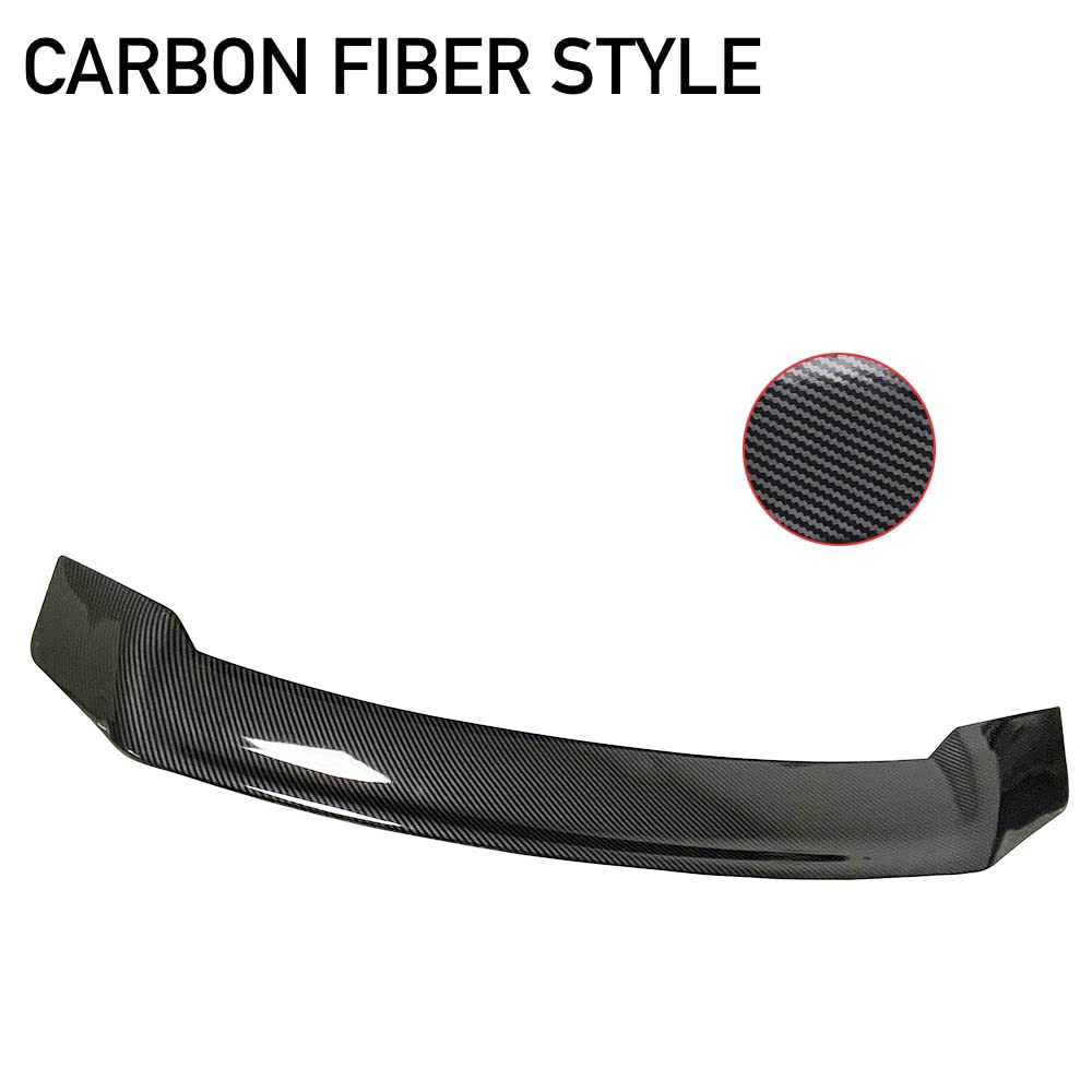 Carbon Fiber Look Rear Trunk Spoiler for 2021-2023 KIA K5 Optima - Highkick Style Duckbill Spoiler Wing - Enhances Aerodynamics & Sporty Appearance - Perfect for Car Enthusiasts & Street Racing Style