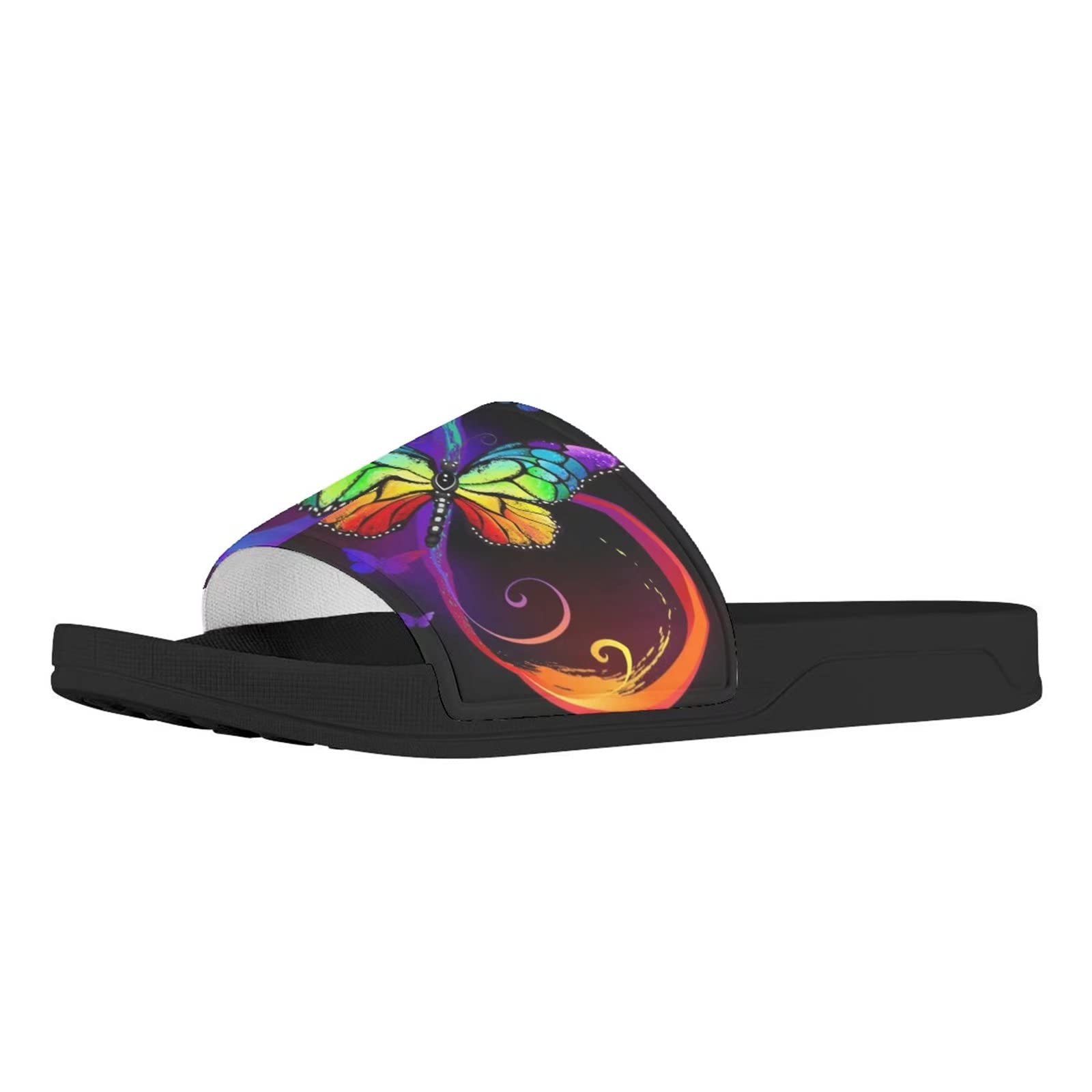 FOR U DESIGNS Women's Summer Sandals - Comfortable Slide Slippers for Indoor & Outdoor Use - Non-Slip House Shoes for Beach, Hotel, and Home Wear
