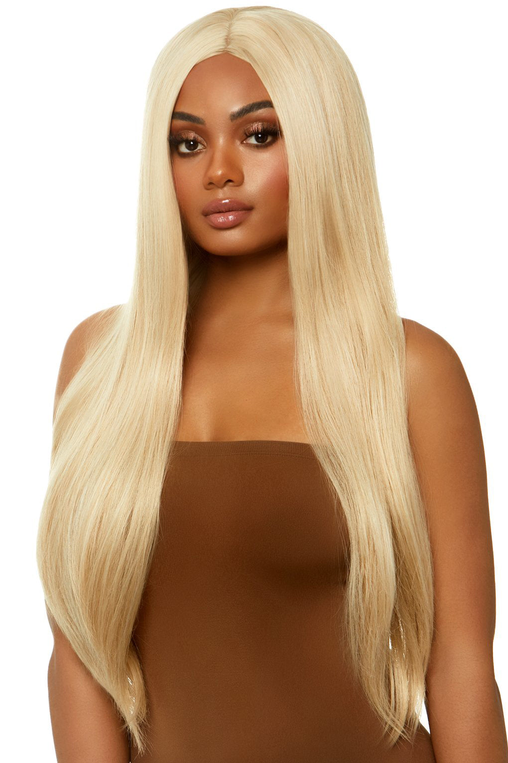 Long Straight Blonde Synthetic Hair Wig for Women - Natural Looking Costume Party & Cosplay Accessory - Perfect for Halloween, Cosplay, Themed Events and Daily Fashion