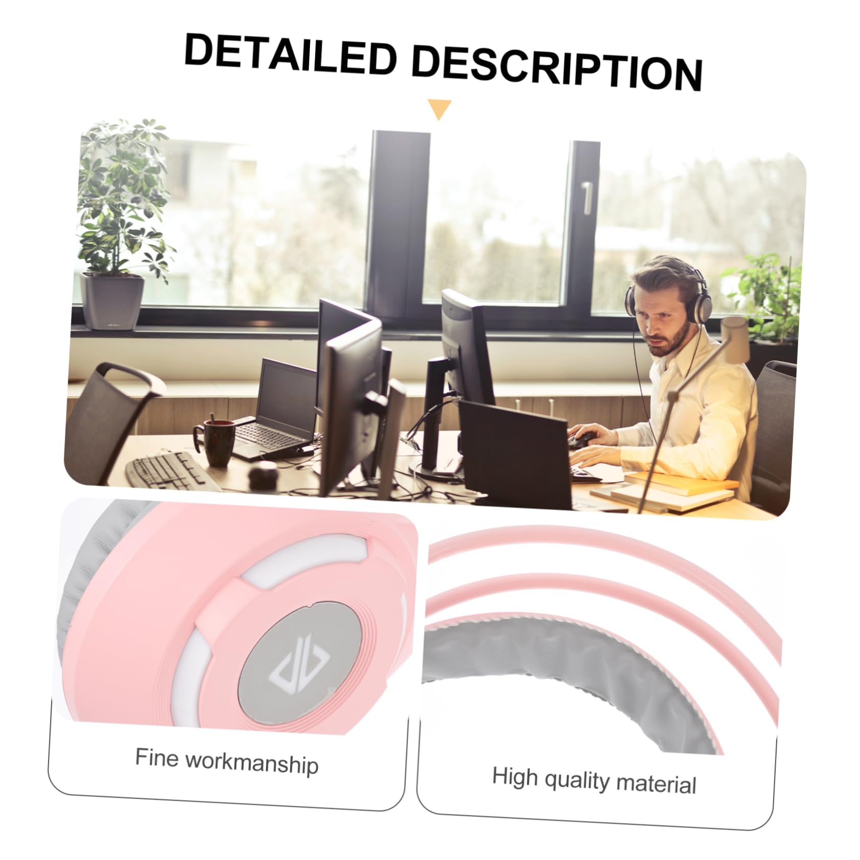 Uonlytech Pro Gaming Headset with Microphone - Noise Cancelling, Surround Sound, Comfortable Over-Ear Design for PC, PS4, Xbox - Perfect for Competitive Gaming & Streaming