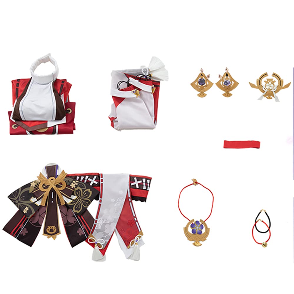 Genshin Impact Yae Miko Cosplay Costume - Anime Game Character Outfit for Halloween, Conventions, and Themed Parties