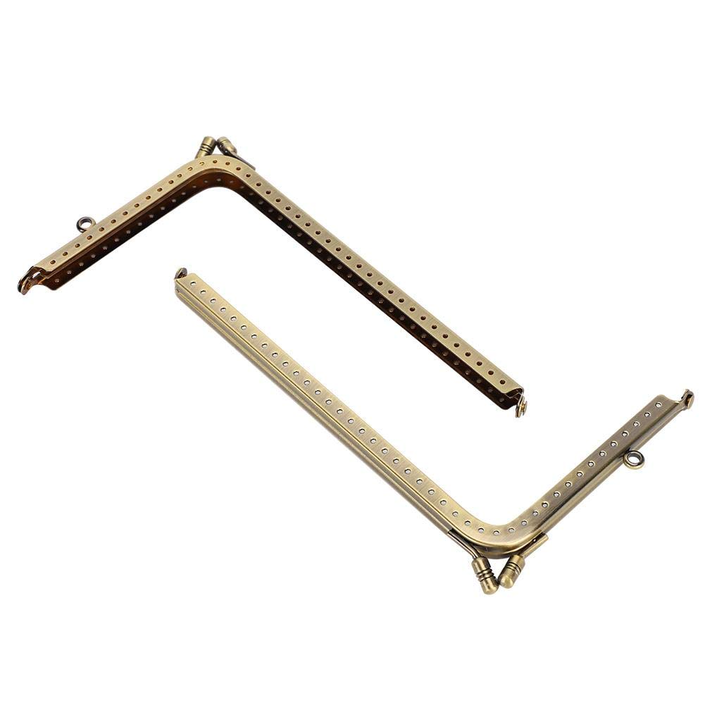 WNSC Metal Bag Handle - L-Shaped Purse Frame for DIY Handbags, Phone Bags & Card Wallets | Durable Hardware for Crafting & Sewing Projects | Perfect for DIY Fashion Accessories, Gift Making & Home Sewing