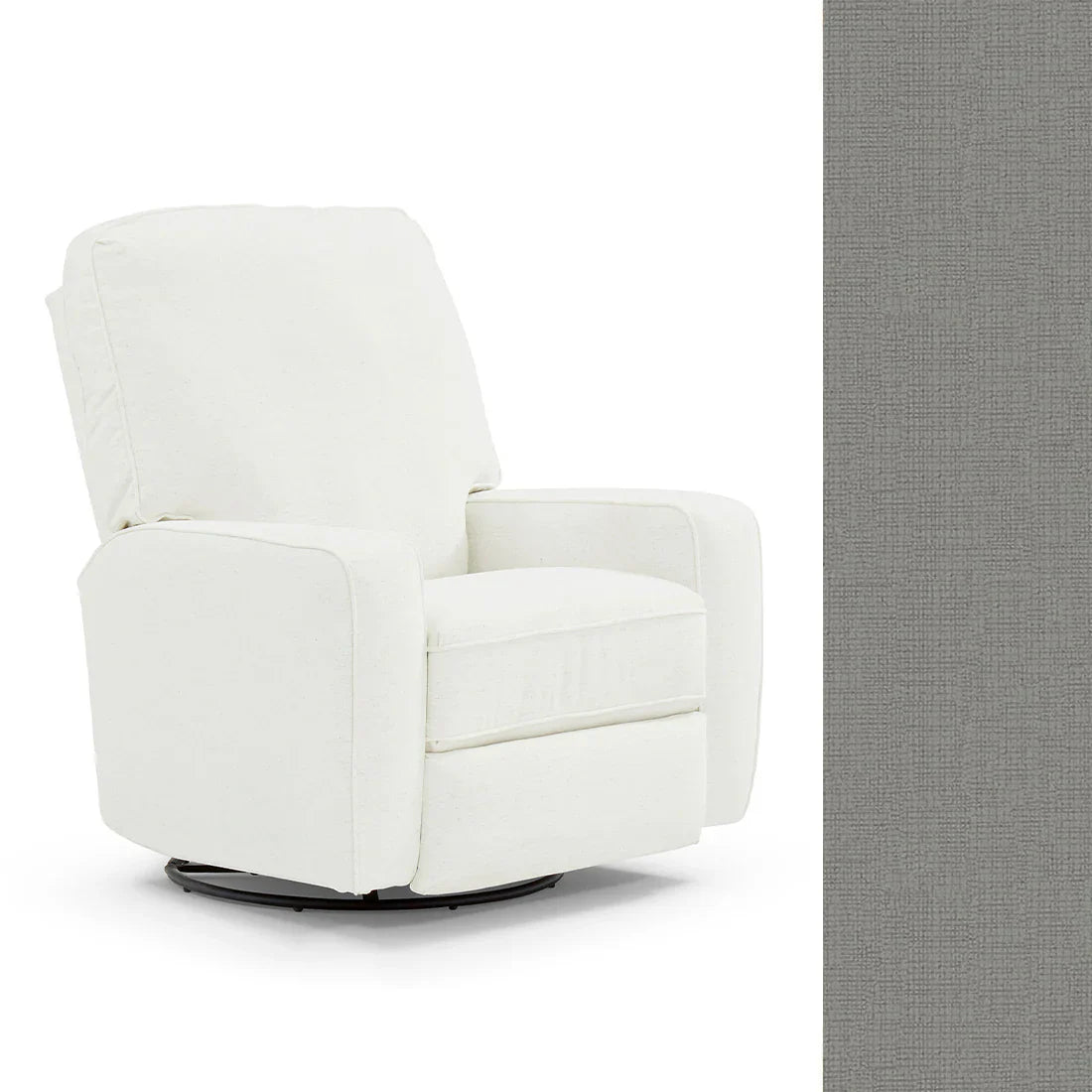 Bilana Swivel Glider Recliner Chair - Best Comfort for Living Room, Nursery & Office - Ergonomic Design with Smooth 360° Rotation