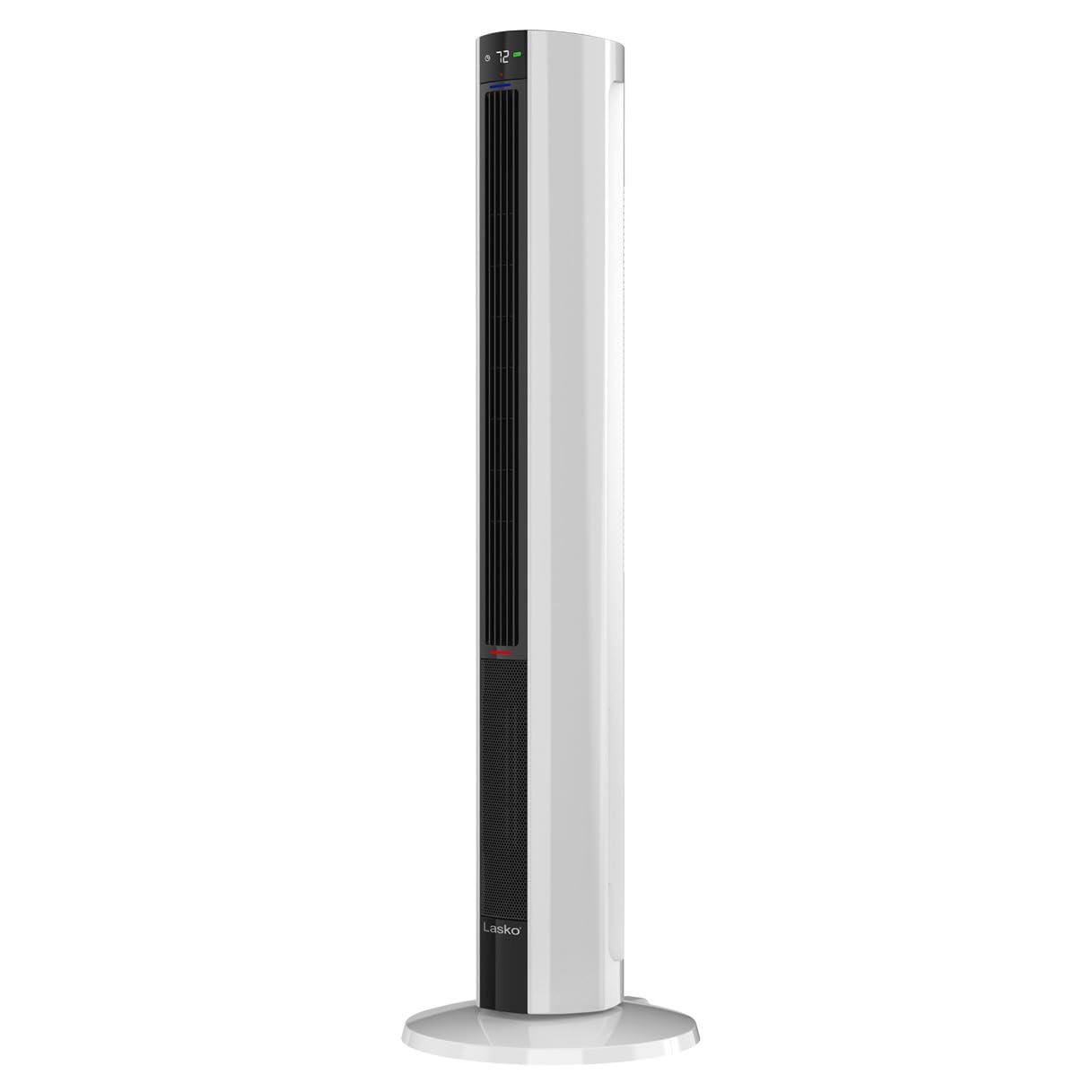 Lasko 1500W 4-Speed Bladeless Tower Fan & Space Heater with Remote - Quiet Operation, 3 Heat Settings, White - Perfect for Bedroom, Office & Home Cooling & Heating