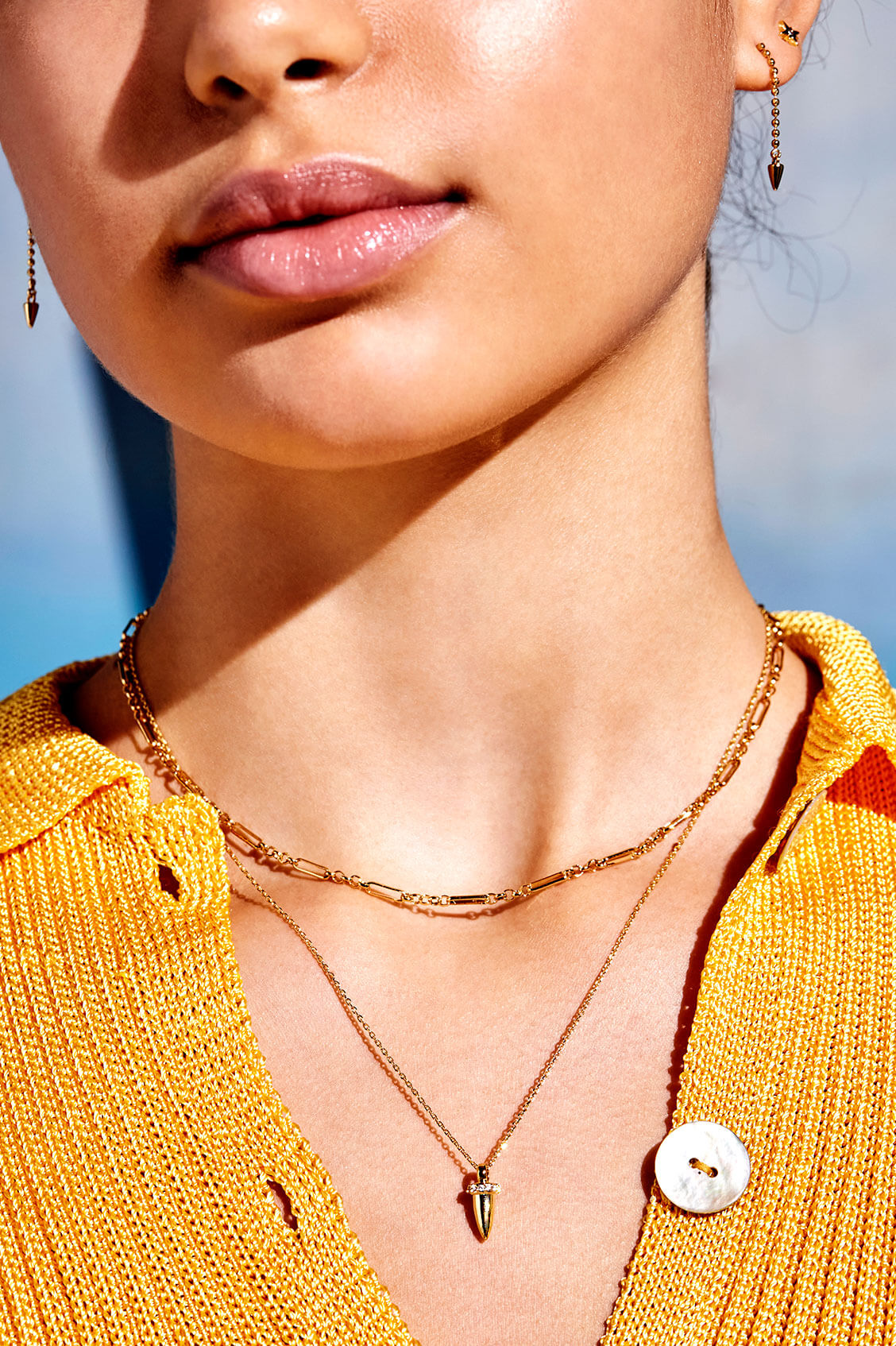 Pave Set Cubic Zirconia Horn Pendant Necklace - Elegant Statement Jewelry for Women, Perfect for Parties, Weddings & Everyday Wear