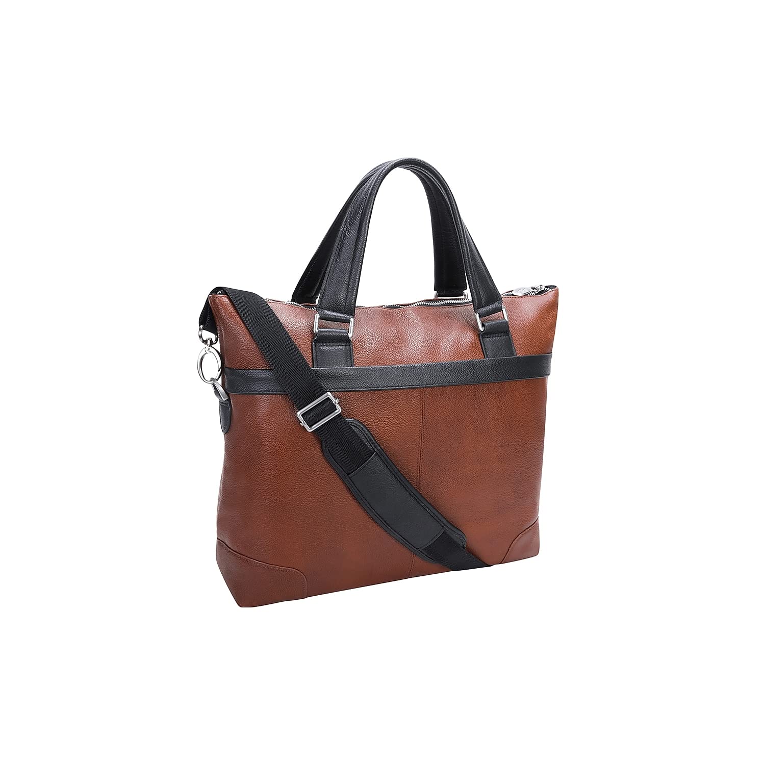 McKlein Eastward Genuine Leather Laptop Briefcase for 15.6 Inch & Tablet - Professional Business Messenger Bag for Work, Travel & Daily Commute