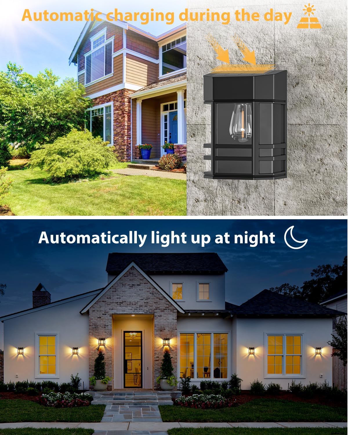 4 Pack Solar Fence Lights Outdoor Waterproof - Retro Solar Powered Deck Lights with Edison LED Bulbs, Warm White Solar Wall Lights for Garden, Patio, Yard & Post Decor | Perfect for Pathway Lighting, Landscape Accents & Evening Ambience