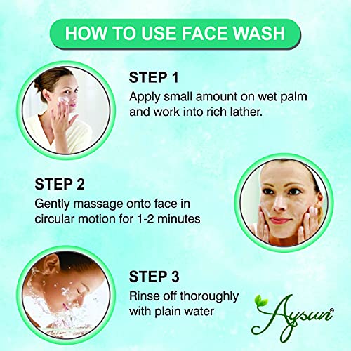 Aysun Combo Pack of 2 De-Tan Face Wash - Brightening & Exfoliating Cleanser for Glowing Skin | Perfect for Daily Use & Post-Sun Care