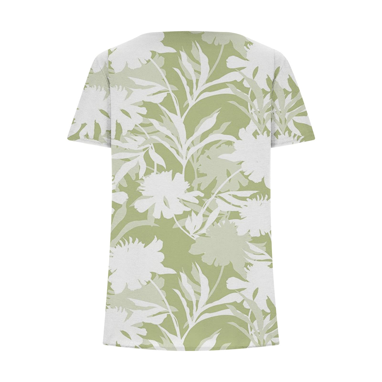 Plus Size Loose Tops for Women - Square Neck Short Sleeve Floral Tee Shirts | Casual Summer Blouses for Going Out & Daily Wear | UK Sizing