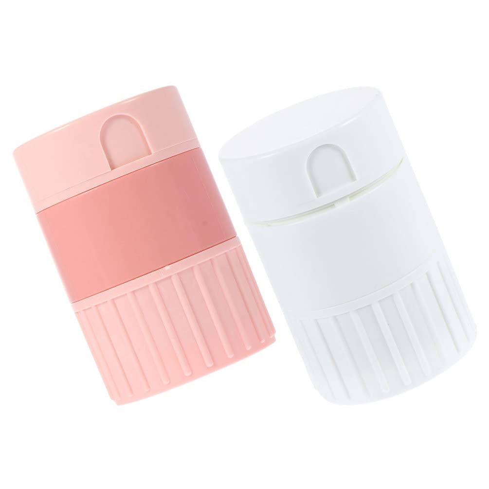 2-in-1 Pill Cutter and Crusher with Storage Box - Portable Tablet Splitter & Grinder for Medication Organization - Ideal for Travel, Nursing Homes, and Daily Medicine Management