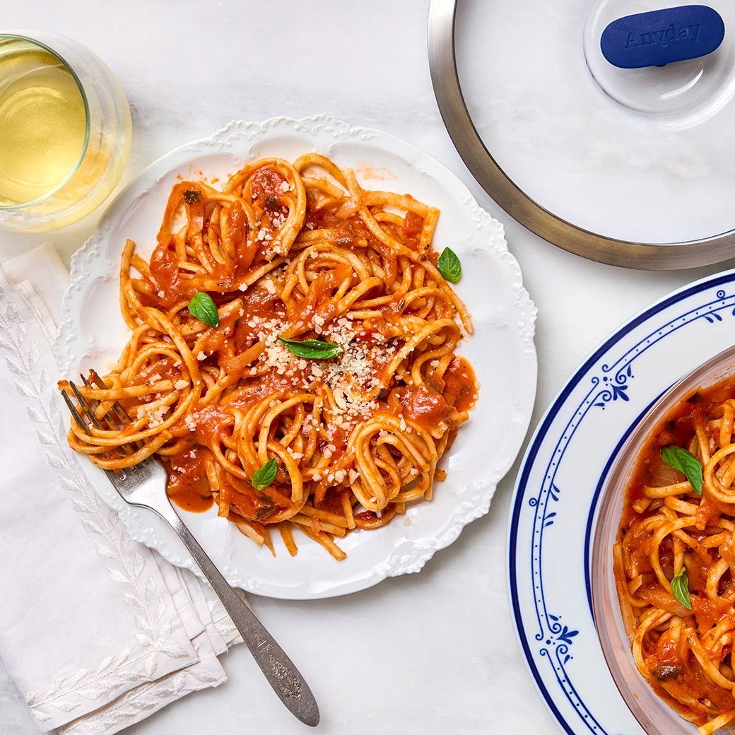 Marcella Hazan's Classic Tomato Butter Pasta Recipe - Authentic Italian Pasta Dish for Family Dinners & Romantic Date Nights