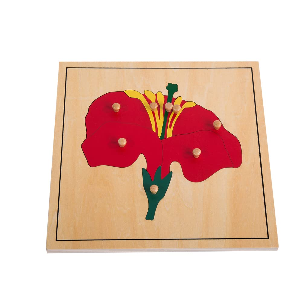 MEYOR Montessori Flower Puzzle - Educational Wooden Toy for Toddlers & Kids, Learning Shapes & Colors - Perfect for Preschool, Homeschool & Early Childhood Development
