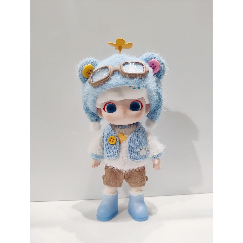 DIMOO Pilot Bear Collectible Action Figure - Cute & Detailed Model Toy for Kids & Adults - Perfect for Display, Gifts, and Role Play Scenes