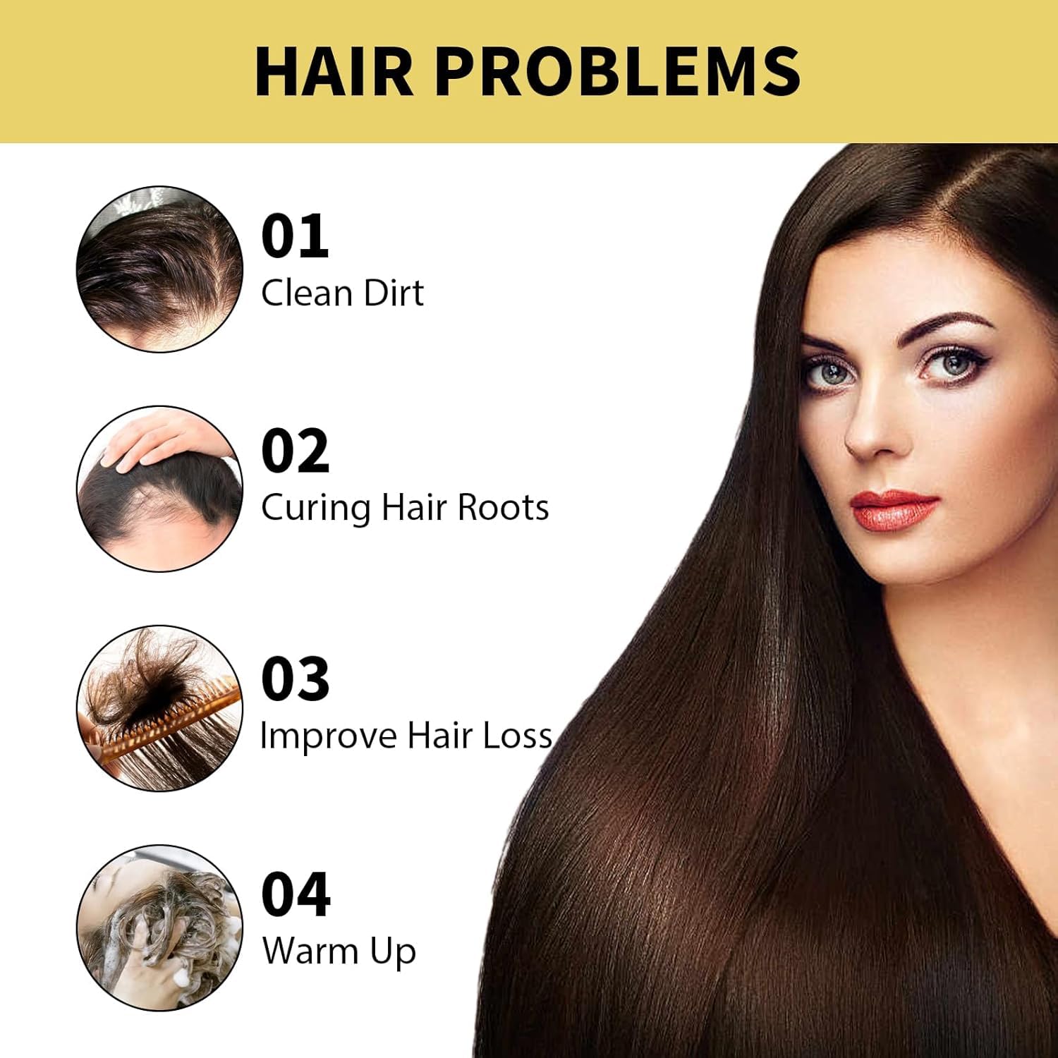 Ginger Hair Growth Shampoo for Thinning Hair & Hair Loss - Natural Thickening Shampoo with Ginger Extract to Stimulate Growth, Repair Damage & Add Shine (8.5 fl oz) - Perfect for Daily Use & Scalp Care Routine