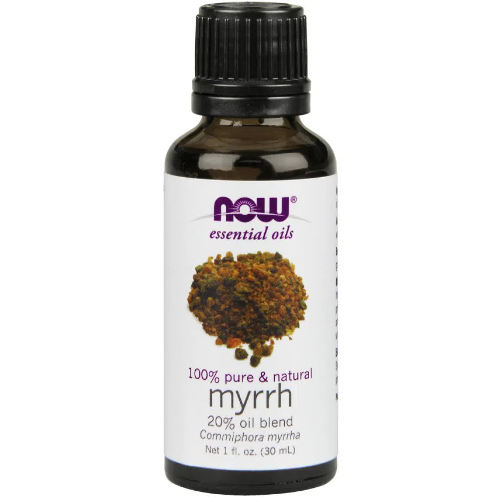 NOW Essential Oils Pure Myrrh Oil Blend - 100% Natural Therapeutic Grade for Aromatherapy, Massage & Skin Care - Perfect for Relaxation, Meditation & DIY Beauty Products