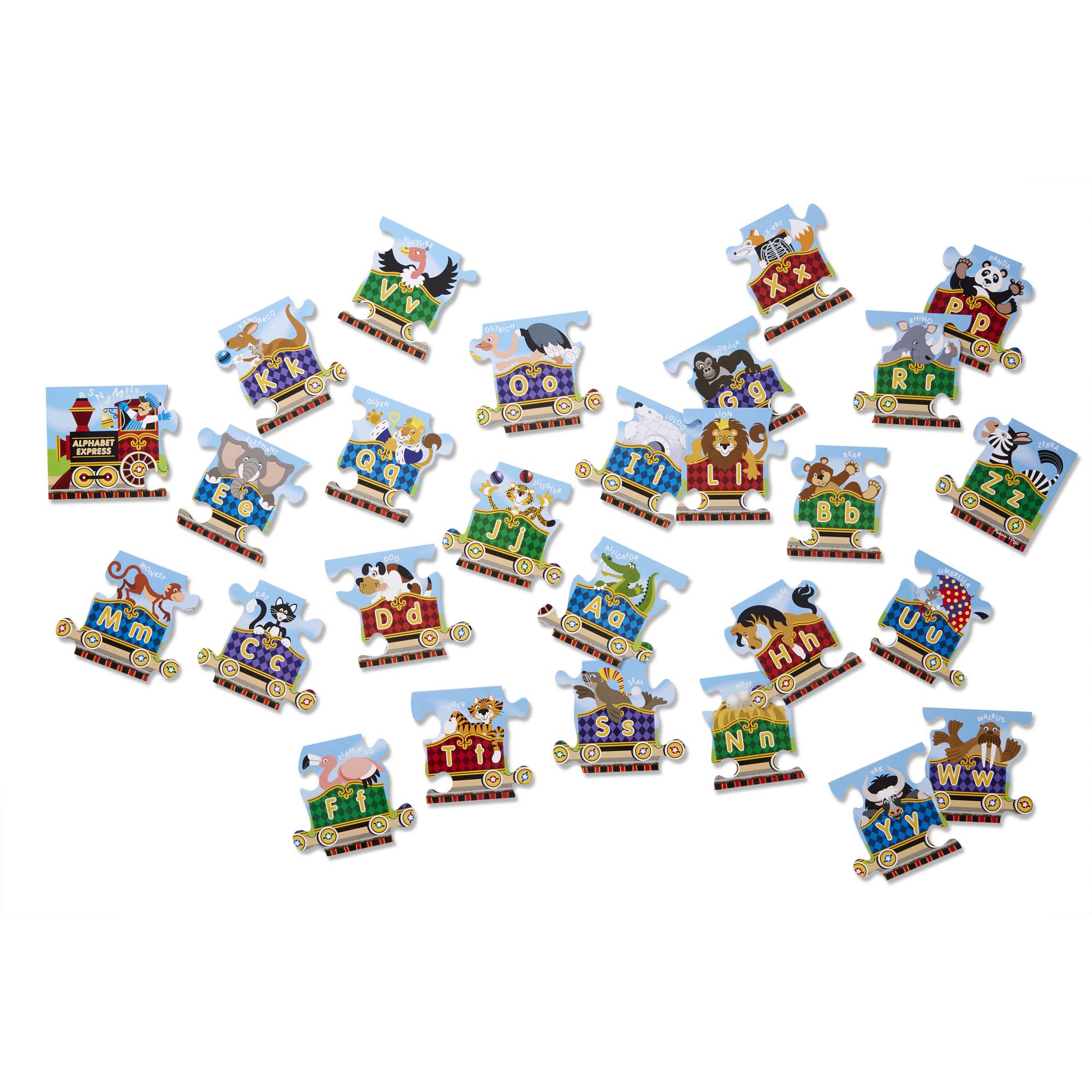 Alphabet Express Floor Puzzle - 27 Piece Large ABC Learning Puzzle for Kids, Educational Toy for Toddlers & Preschoolers - Perfect for Classroom, Playroom & Homeschooling