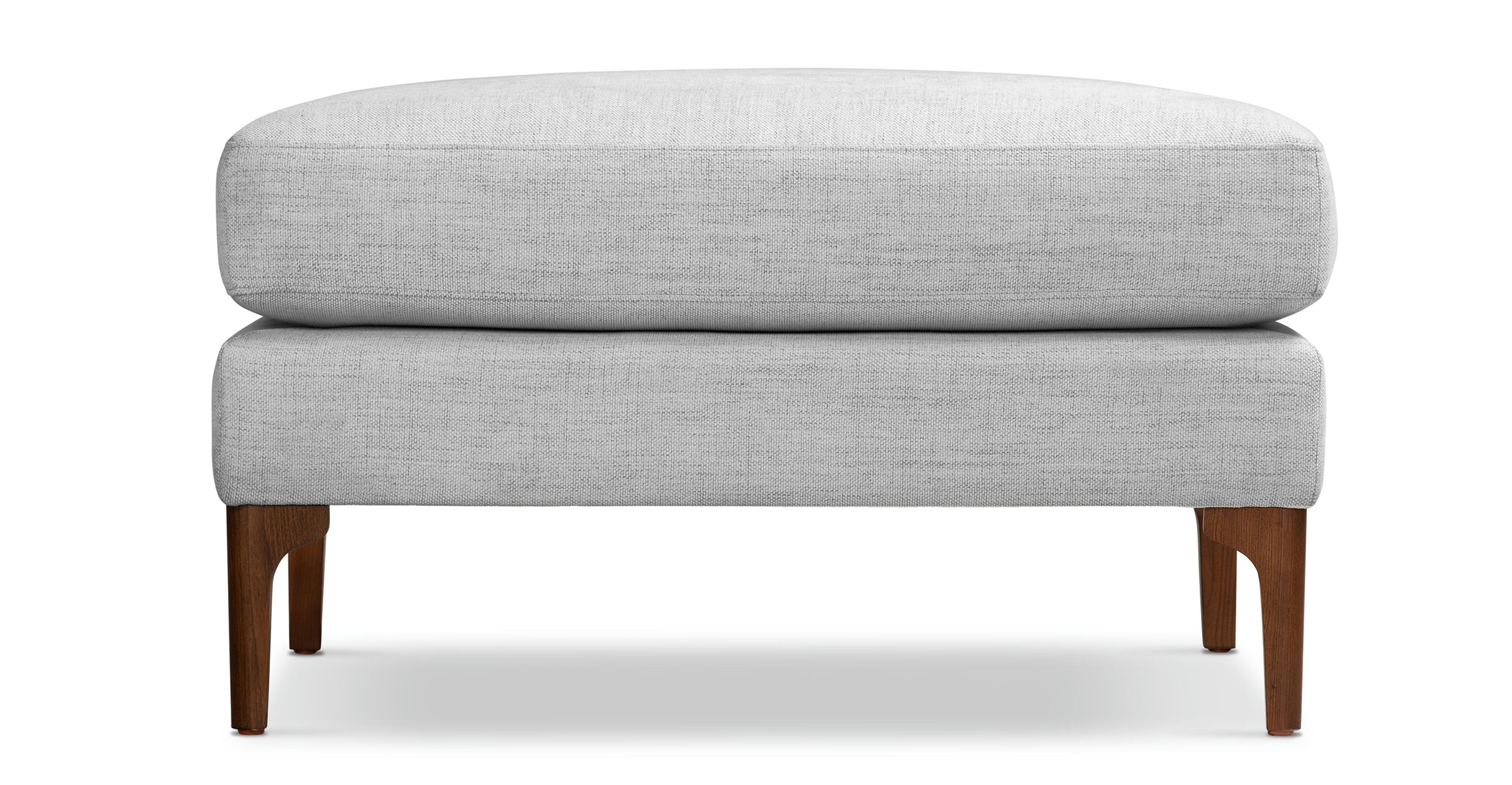 Mateo Fabric Ottoman - Modern Storage Footrest Pouf, Soft Upholstered Bench for Living Room, Bedroom & Nursery - Perfect for Extra Seating, Relaxing & Home Decor