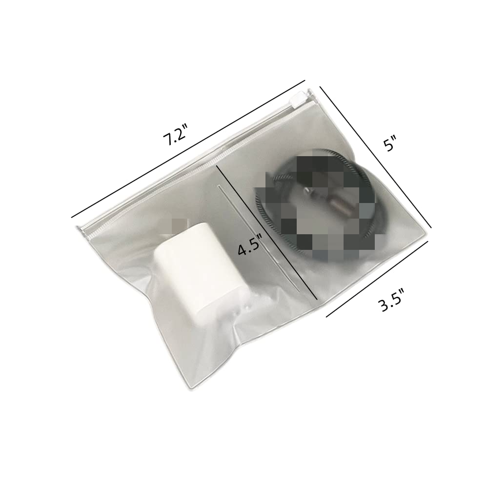 50 Clear PVC Jewelry Zipper Bags 3.5x4.5 inch - Double Pocket Frosted Anti-Tarnish Storage Bags for Necklaces, Rings & Jewelry - Resealable Oxidation Prevention Bags for Jewelry Organizing & Gift Packaging