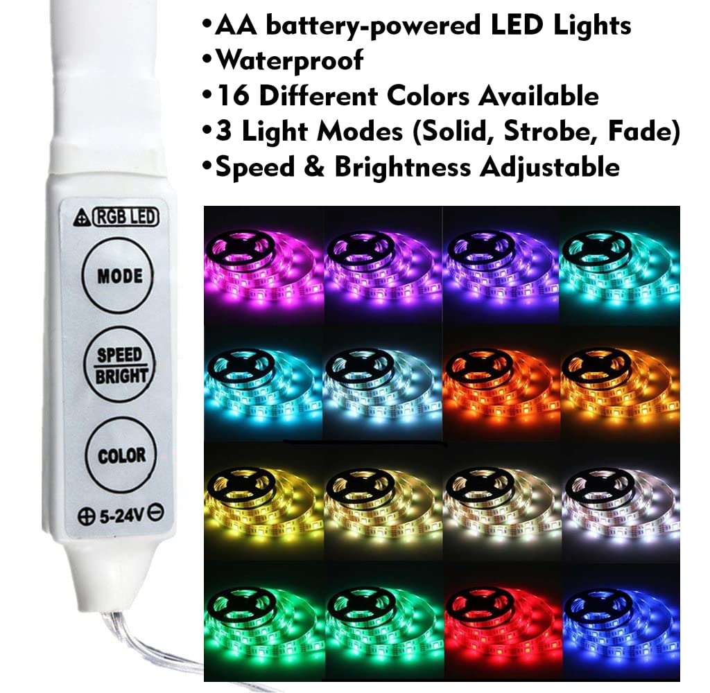 Portable Folding Party Bar with Multi-Color LED Lights, Adjustable Shelves & Carrying Case - Perfect for Outdoor Events, Home Parties & Tailgating (Single/Double Set)