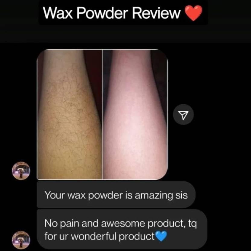 Wax Powder Hair Removal for Women - Smooth Skin & Painless Hair Removal Kit (Pack of 1) | Ideal for Legs, Arms, Bikini Line & Facial Hair at Home