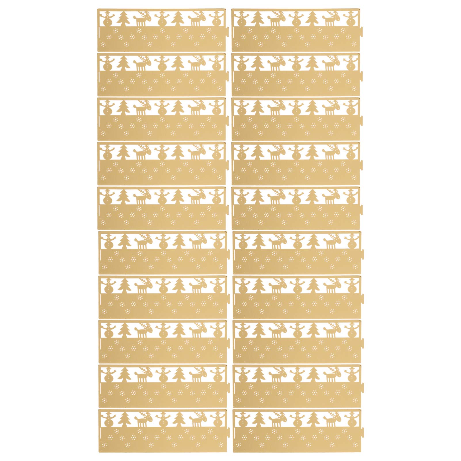 50PCS Christmas Snowflake Paper Lanterns & Candle Shades - Golden Tea Light Holders for Home Decor, Wedding, Party | Holiday Table Centerpiece, DIY Christmas Tree Ornaments, Fireplace Mantel Decorations