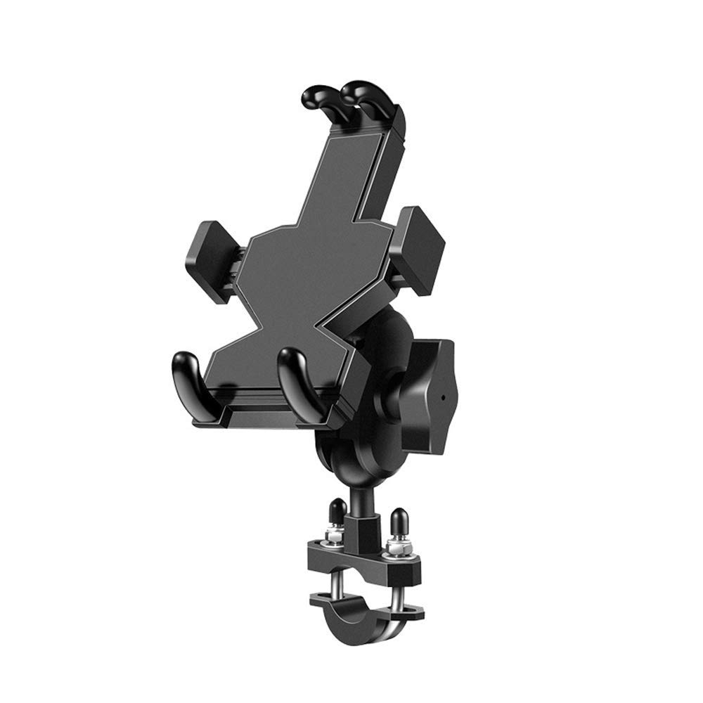 AZPINGPAN Universal Motorcycle Phone Mount - Shockproof Handlebar Bracket for 4.7-7.2 Inch Smartphones | Compatible with Electric Bikes, Scooters & Motorcycles | Perfect for GPS Navigation & Adventure Riding