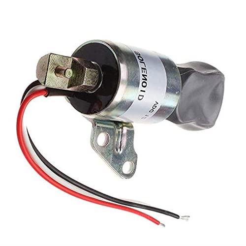 Woodward 1756ES-12SUC17B2S2 12V Stop Solenoid Replacement - Compatible with Diesel Engines & Generators - Perfect for Industrial Equipment, Marine Applications & Power Systems