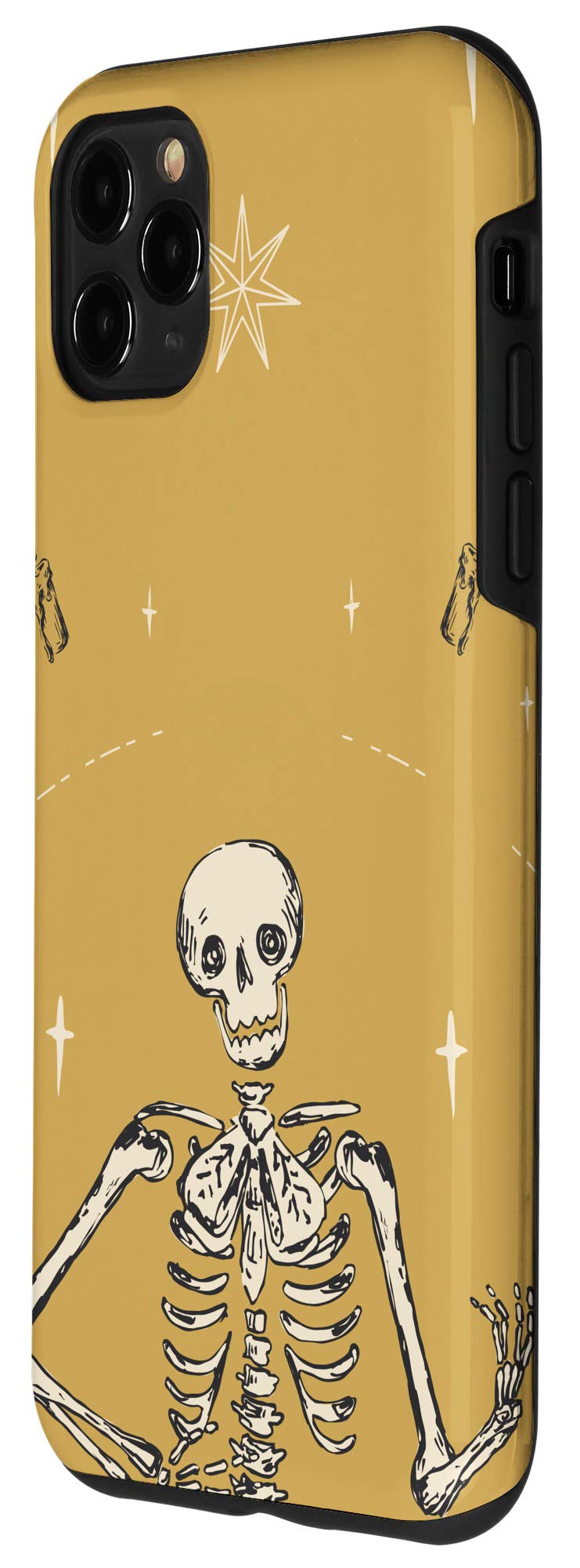 iPhone 11 Pro Max Halloween Case - Vintage Skeleton Design for Parties