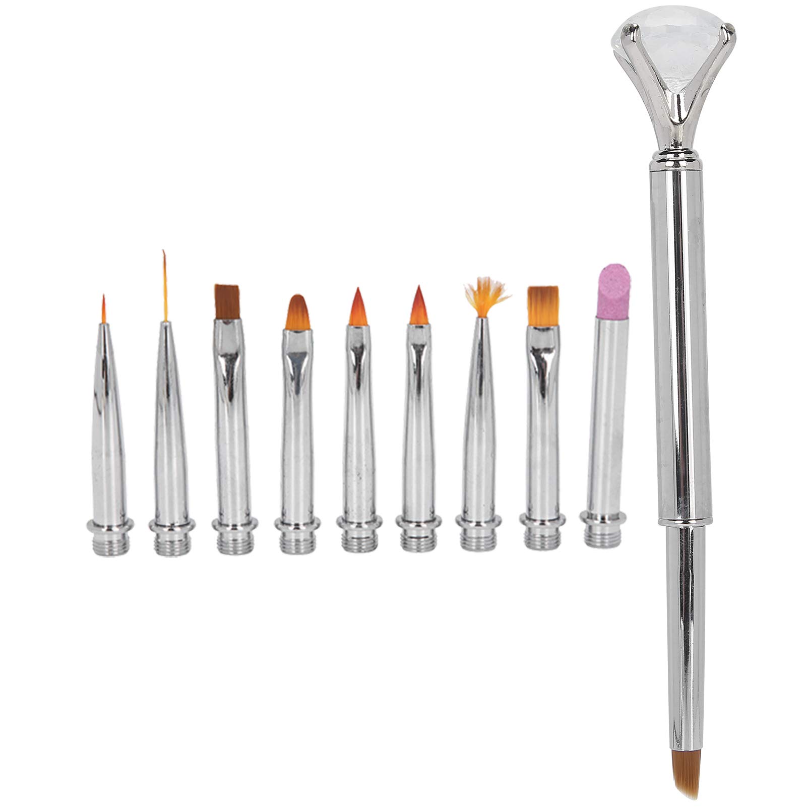 Professional DIY Nail Art Kit - 5-Piece Nail Dotting Tools Set with Storage Case for Home Manicure & Salon Use (Silver) | Perfect for Nail Design, French Tips & Creative Nail Art