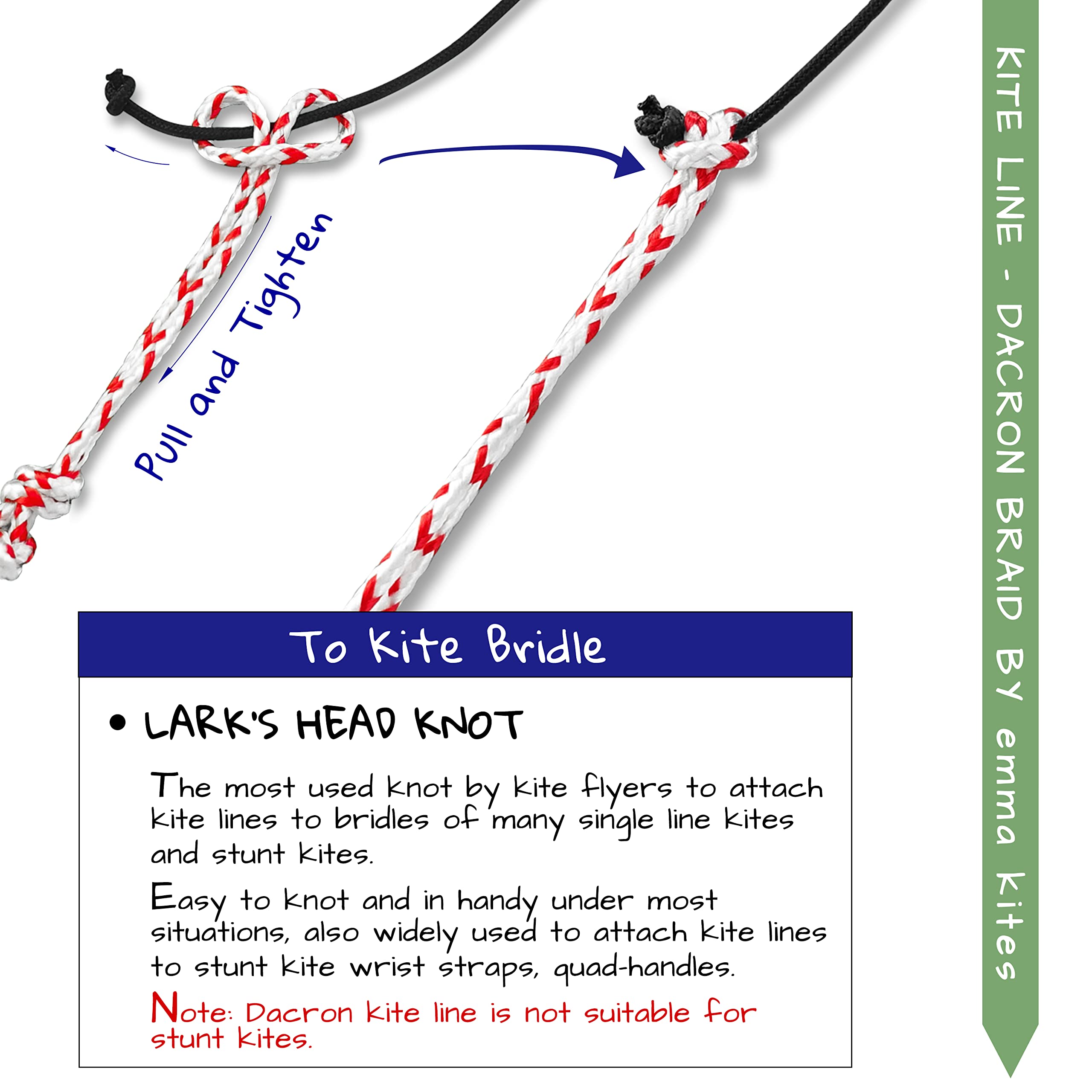 Emma Kites 200Lbs 1000Ft Braided Dacron Polyester Kite String - Strong Low-Stretch Cord for Outdoor Kite Flying, Tactical Crafts & DIY Projects | Perfect for Kite Enthusiasts, Survival Gear & Creative Hobbies