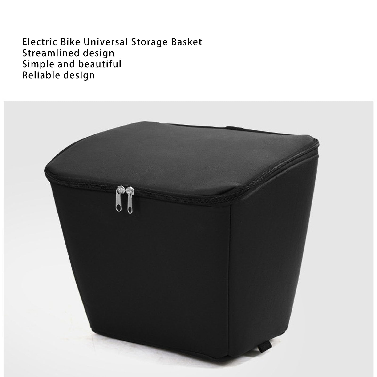 **Metal Bike Front Basket with Removable Liner Bag - Durable Storage for Pets, Groceries & Bike Accessories - Easy Install for Bikes & Electric Scooters - Perfect for Commuting, Shopping & Outdoor Adventures**