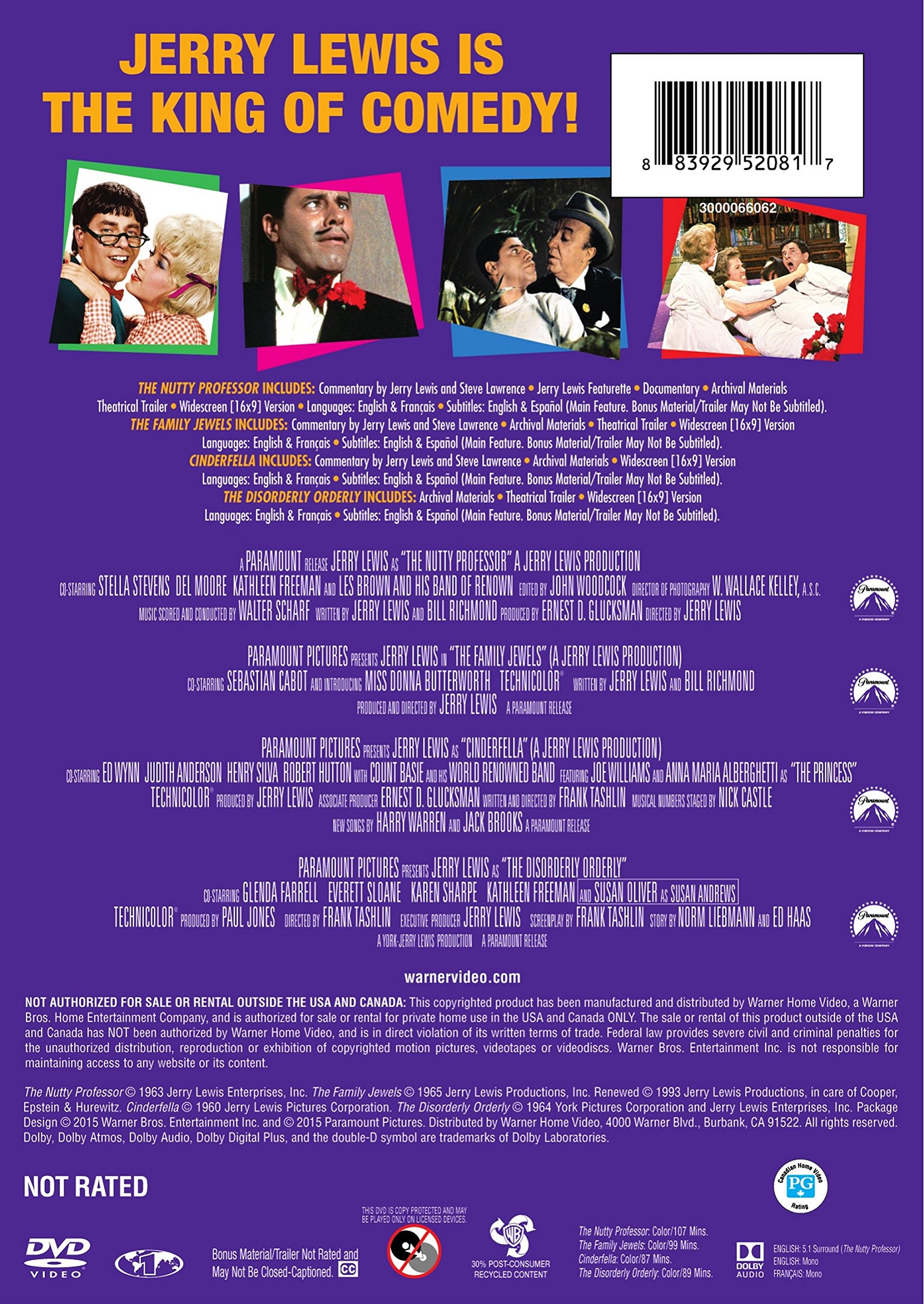 Jerry Lewis Comedy Movies Collection 4FF - Classic Films for Movie Nights & Family Entertainment