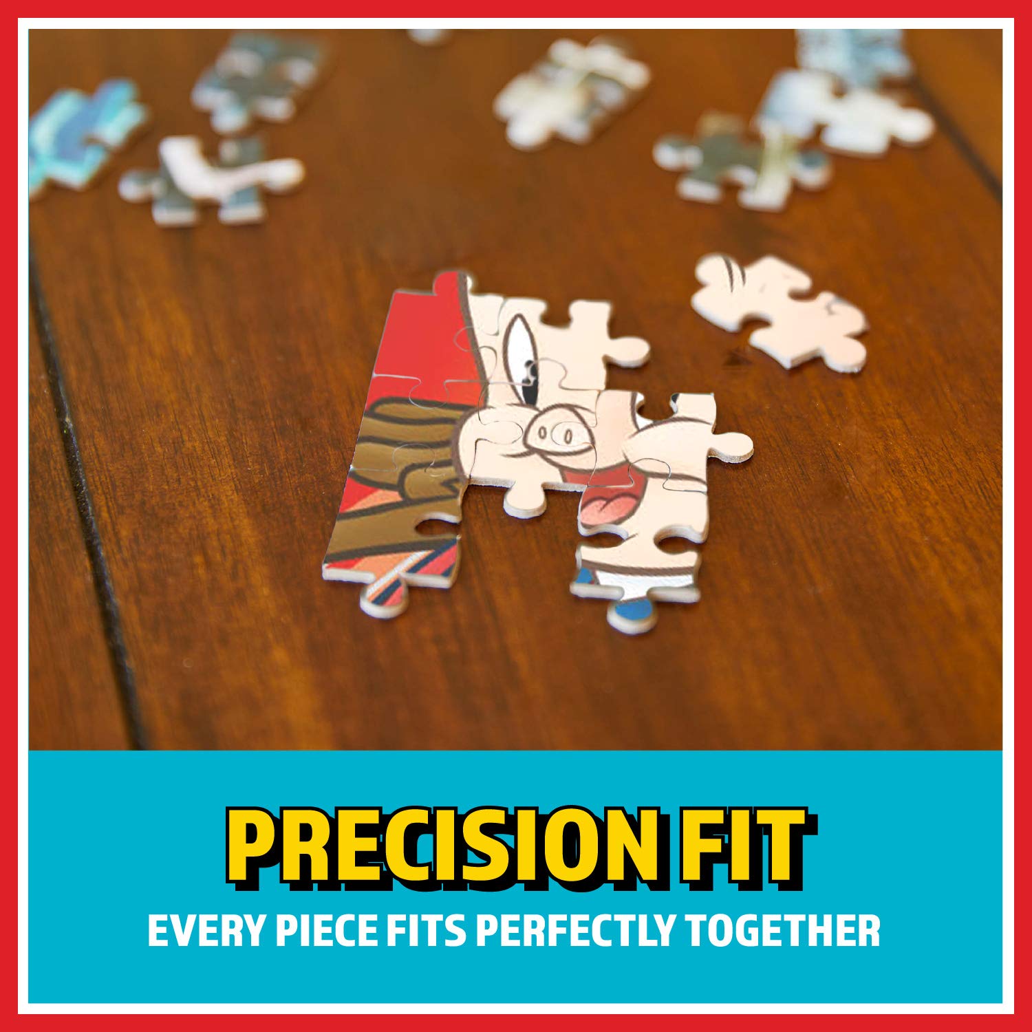 Paladone 1000-Piece Looney Tunes Jigsaw Puzzle for Adults & Kids – Fun Family Game Night Activity, Home Decor & Stress Relief