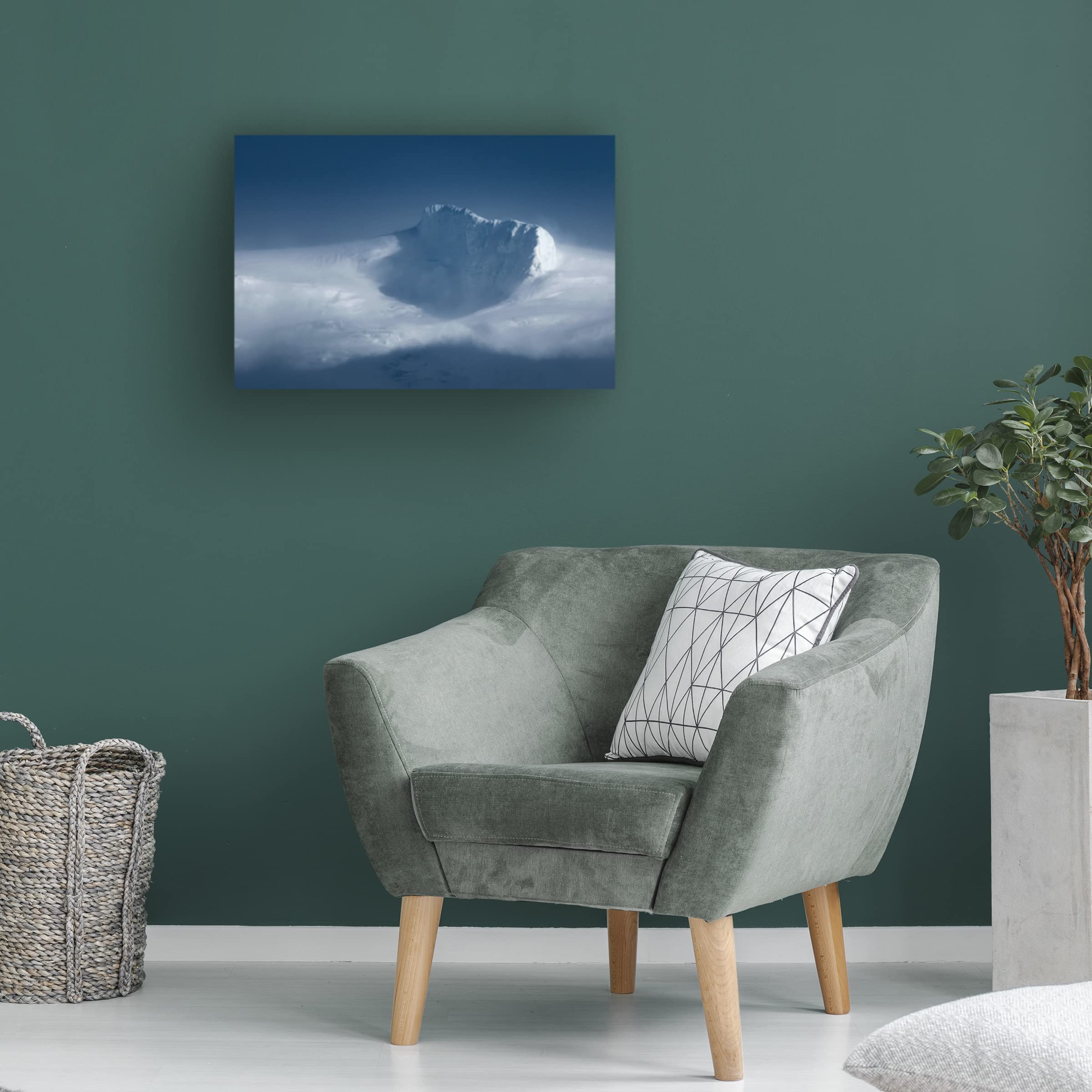 Trademark Fine Art 'Natural Ice Sculpture' Canvas Wall Art Print by Mathieu Rivrin - Modern Home Decor for Living Room, Bedroom & Office