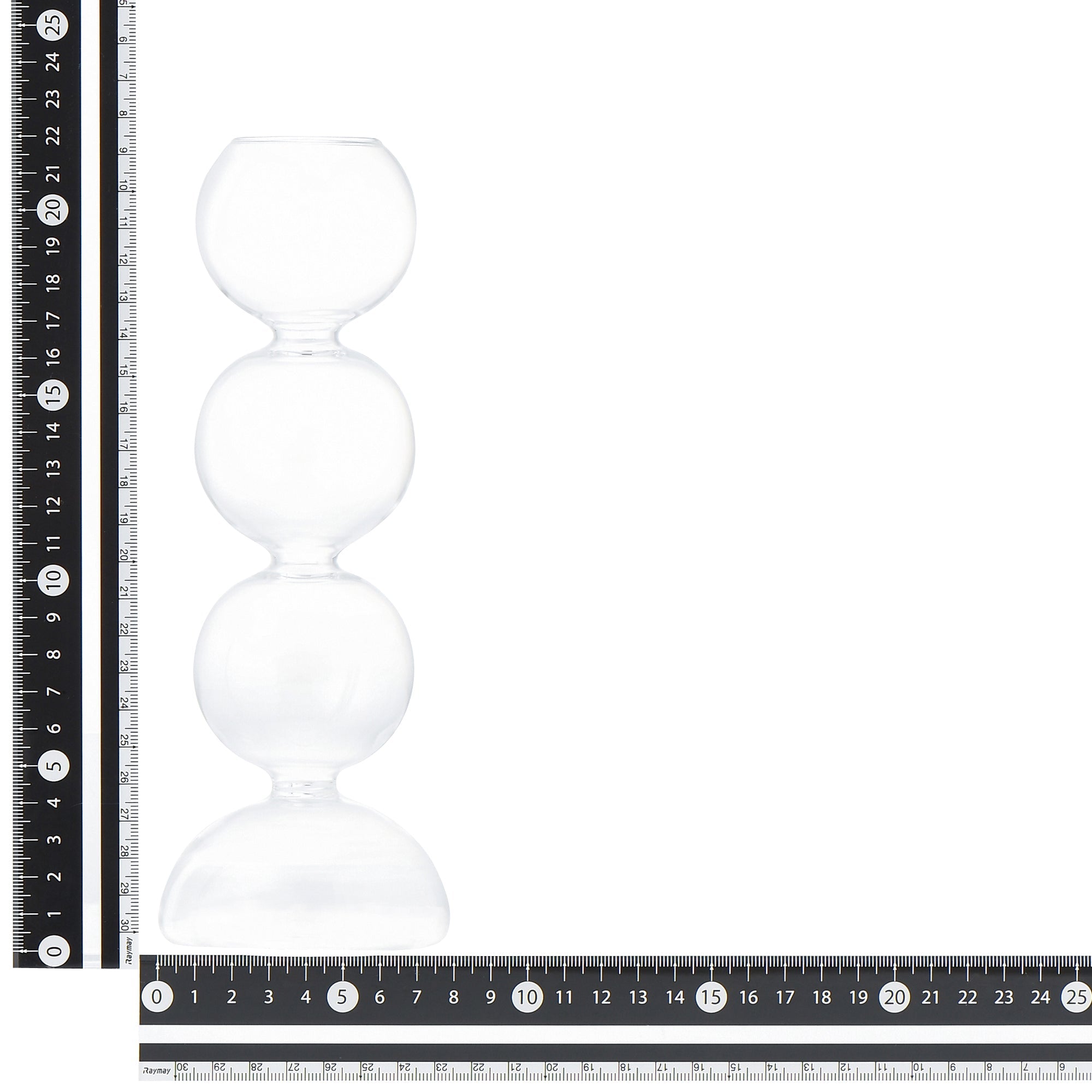 Clear Small Bubble Glass Flower Vase - Elegant Home Decor for Centerpieces, Wedding Decorations & Tabletop Displays